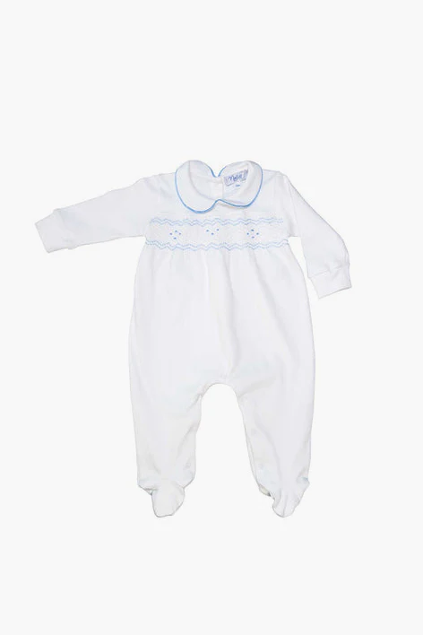 Nella Smocked Boy Footie - Image 2