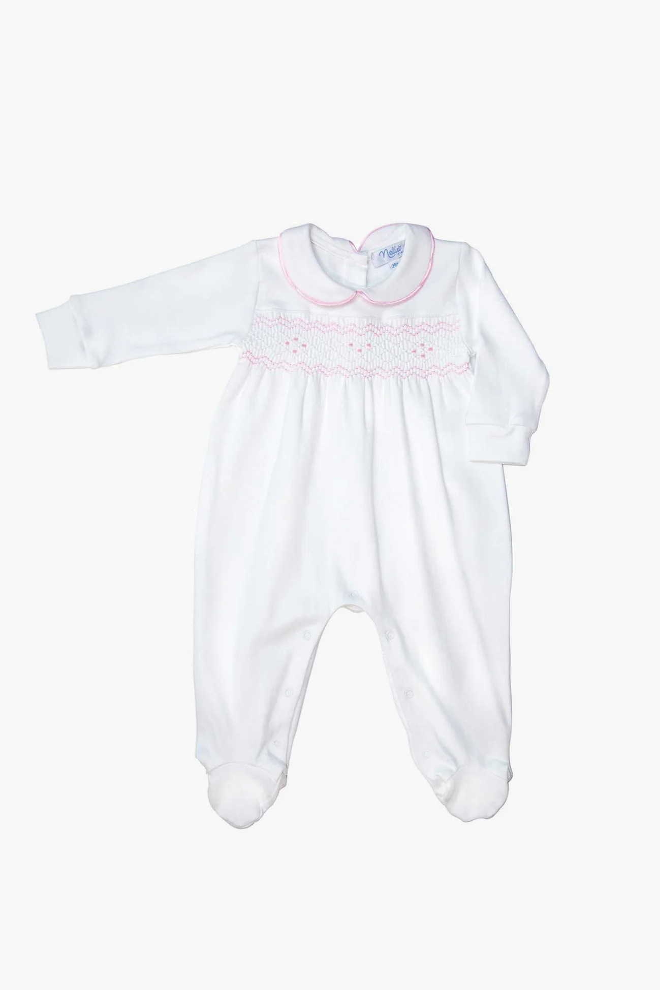 Nella Smocked Girl Footie - Image 2