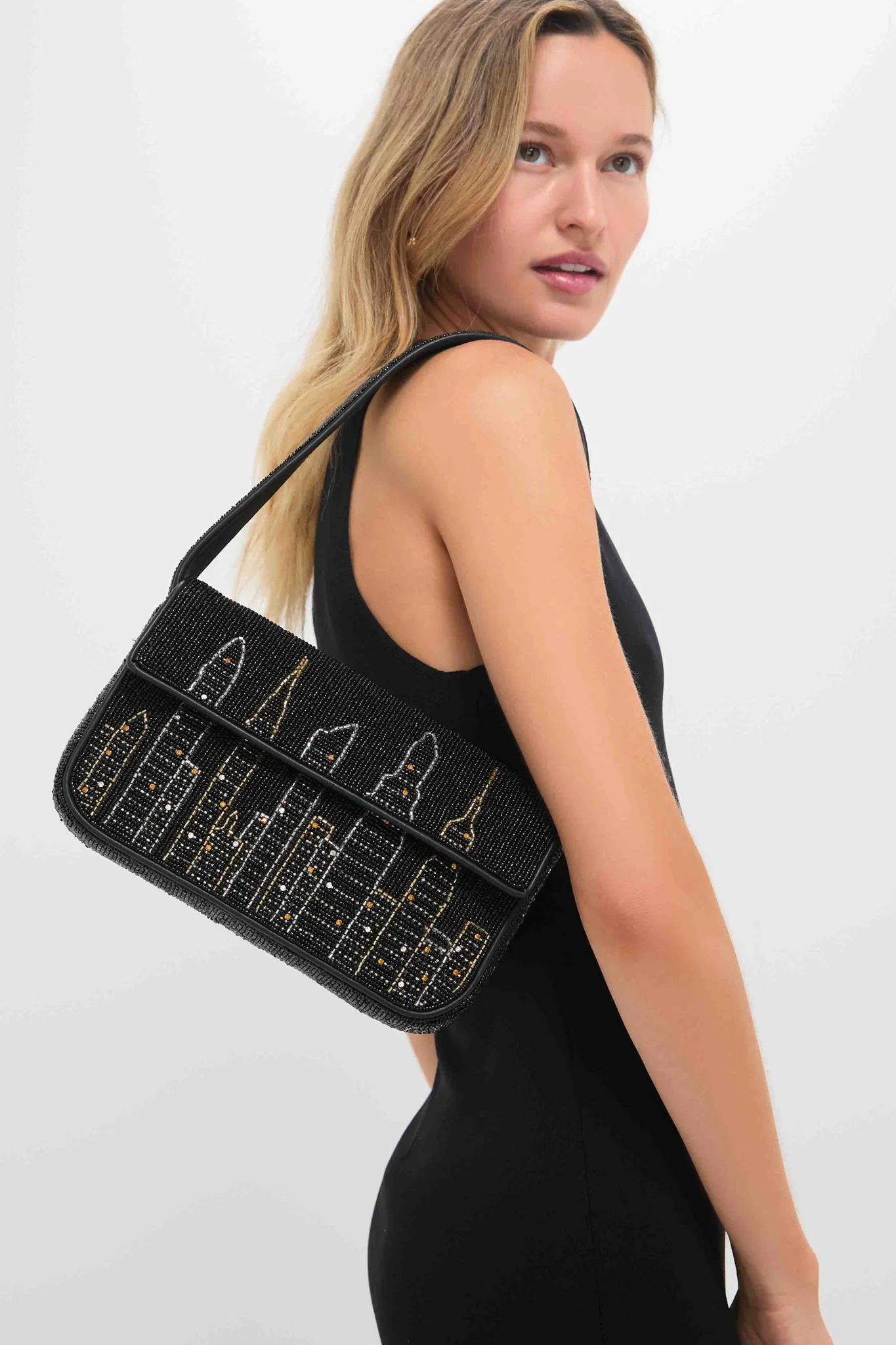 New York Skyline Tommy Beaded Bag - Image 2
