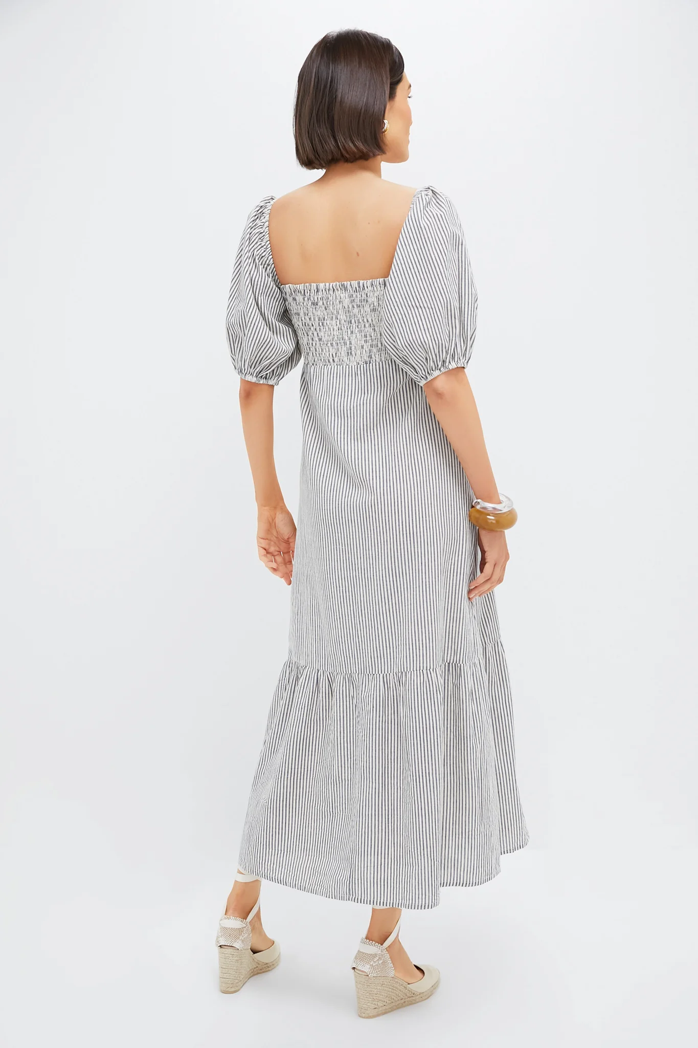 Newburyport Stripe Santiago 3 Shortsleeve Maxi Dress - Image 4