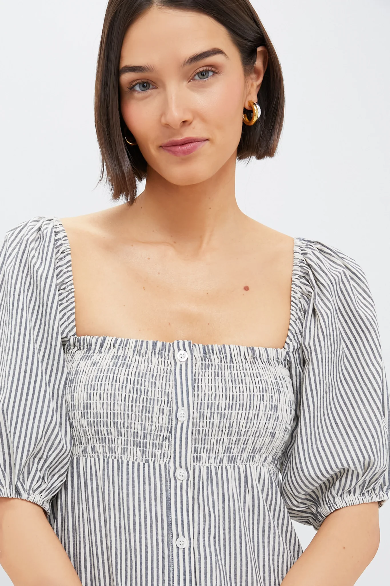 Newburyport Stripe Santiago 3 Shortsleeve Maxi Dress - Image 5