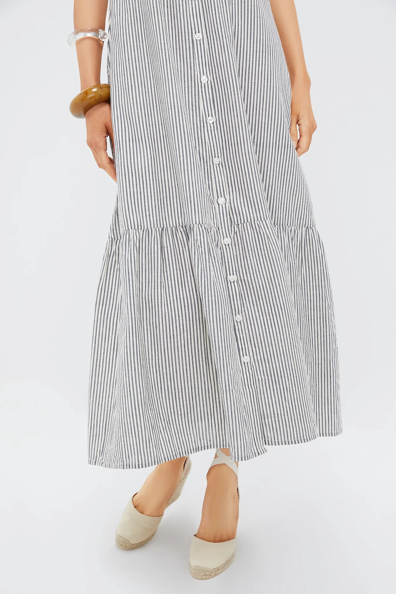Newburyport Stripe Santiago 3 Shortsleeve Maxi Dress - Image 6