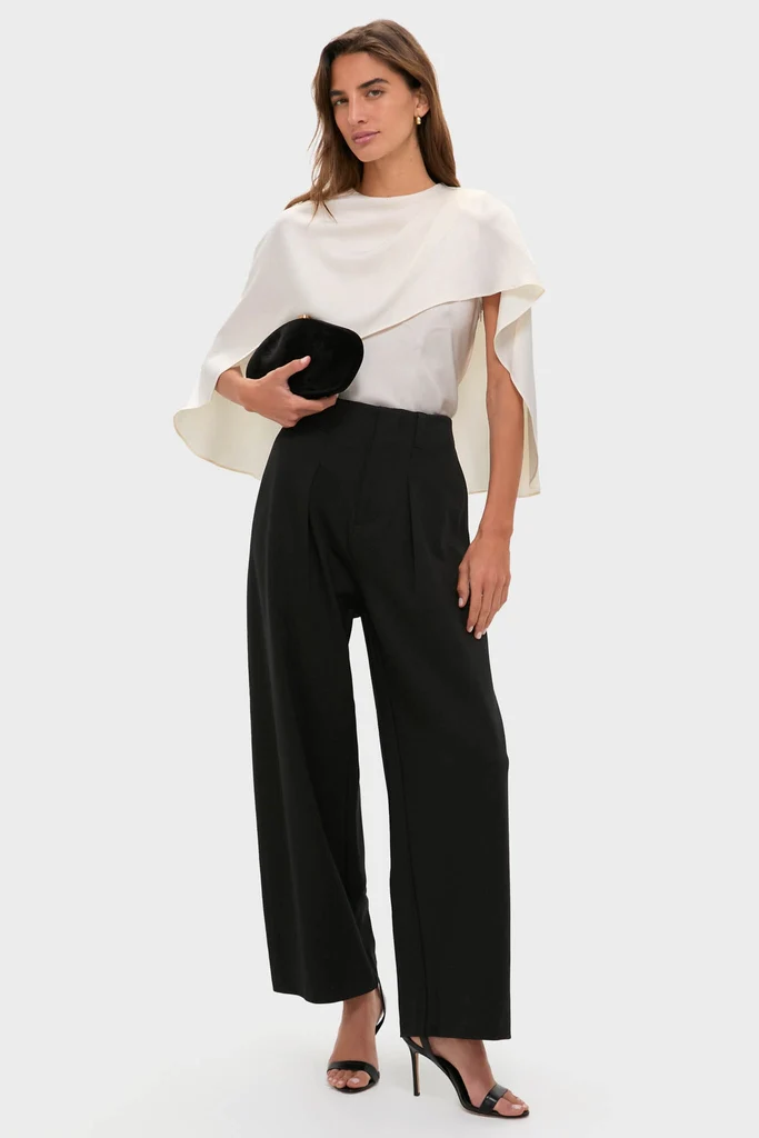 Night Out Eden Pleated Ponte Trouser - Image 2