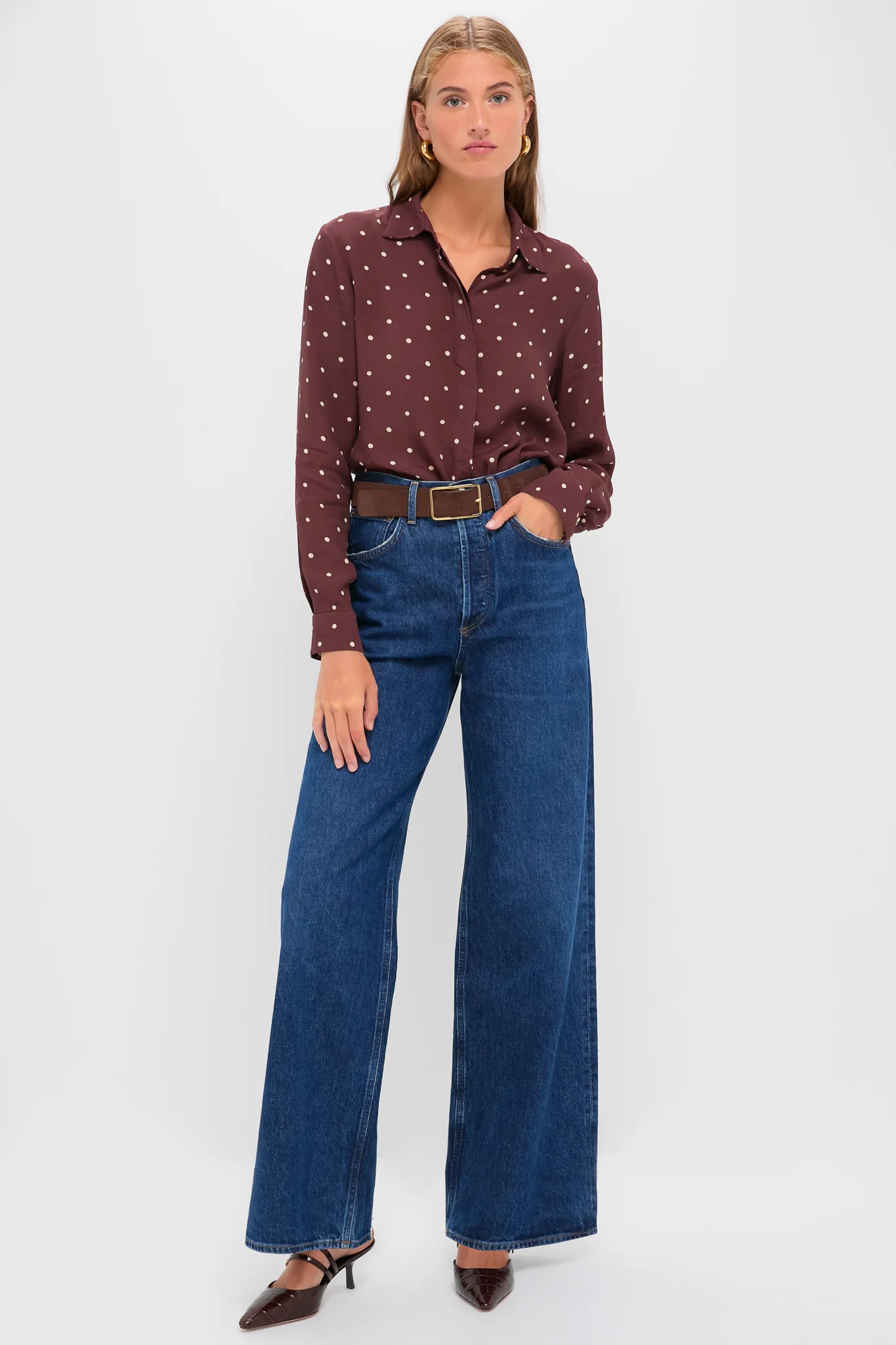 Night Print Crepe Shirt - Image 6