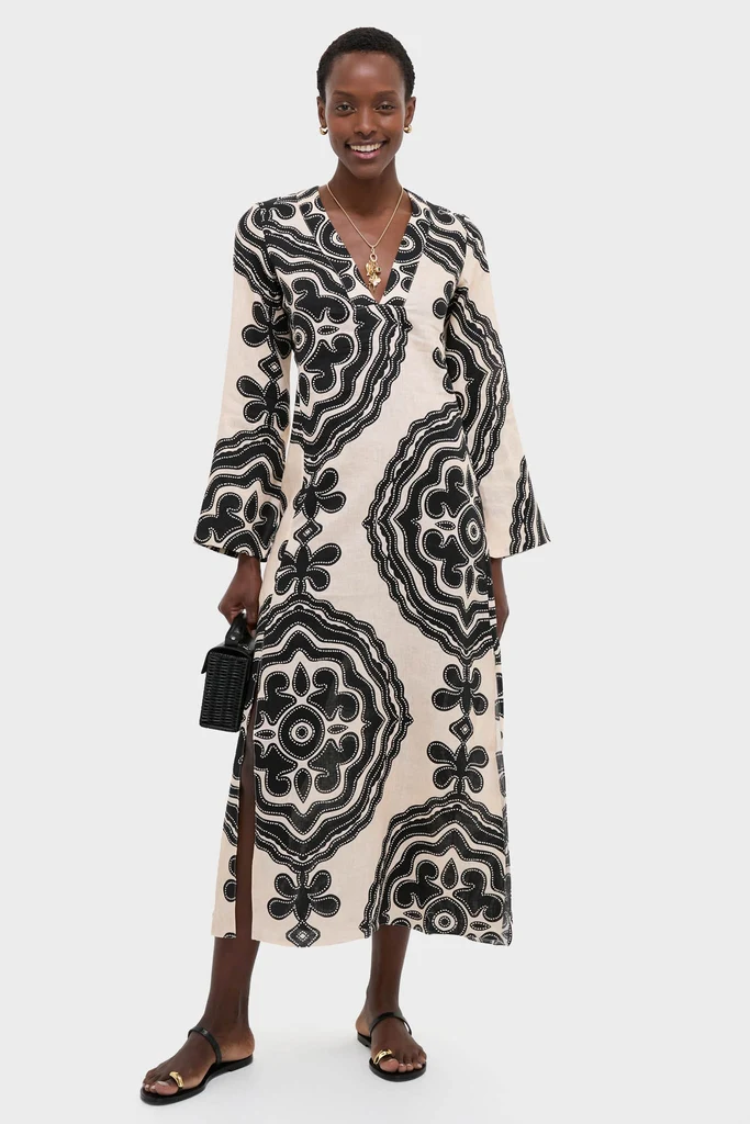 Niku Cream Theodora Column Dress - Image 2