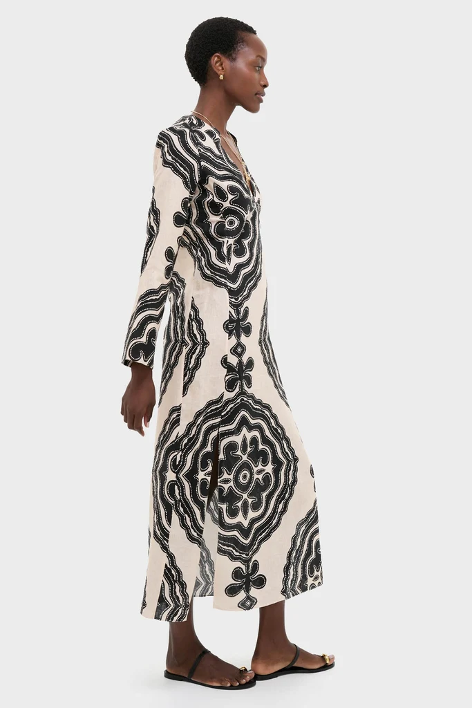 Niku Cream Theodora Column Dress - Image 3