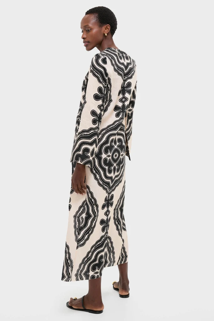 Niku Cream Theodora Column Dress - Image 4