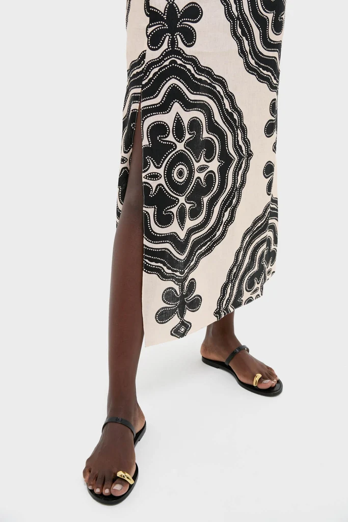 Niku Cream Theodora Column Dress - Image 6