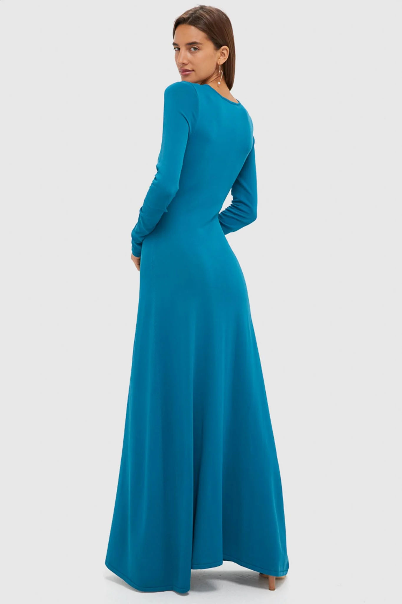 Nocturnal Blue Dora Long Sleeve Maxi Dress - Image 4