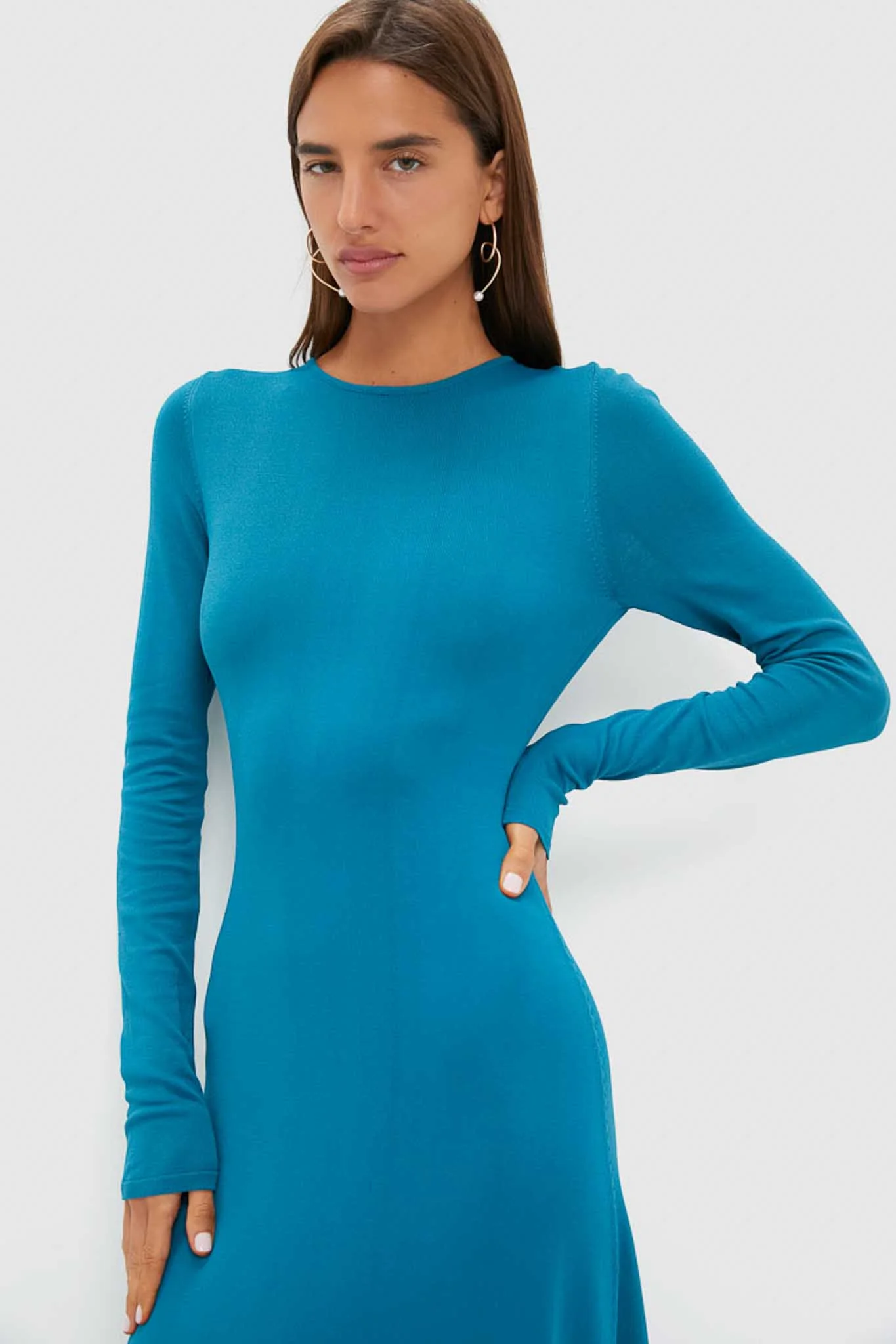 Nocturnal Blue Dora Long Sleeve Maxi Dress - Image 6