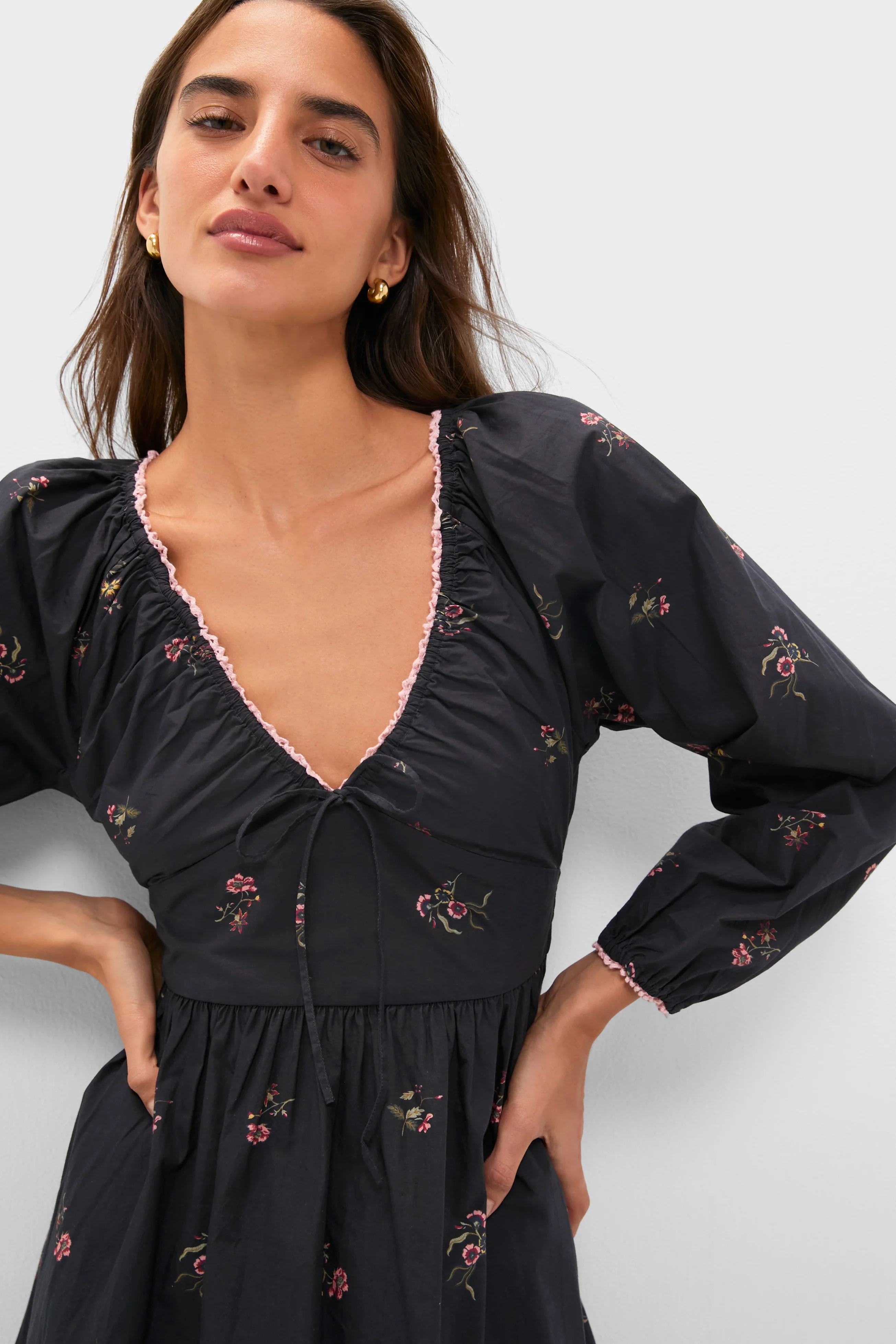 Noir Fleur Eloise Midi Dress - Image 5