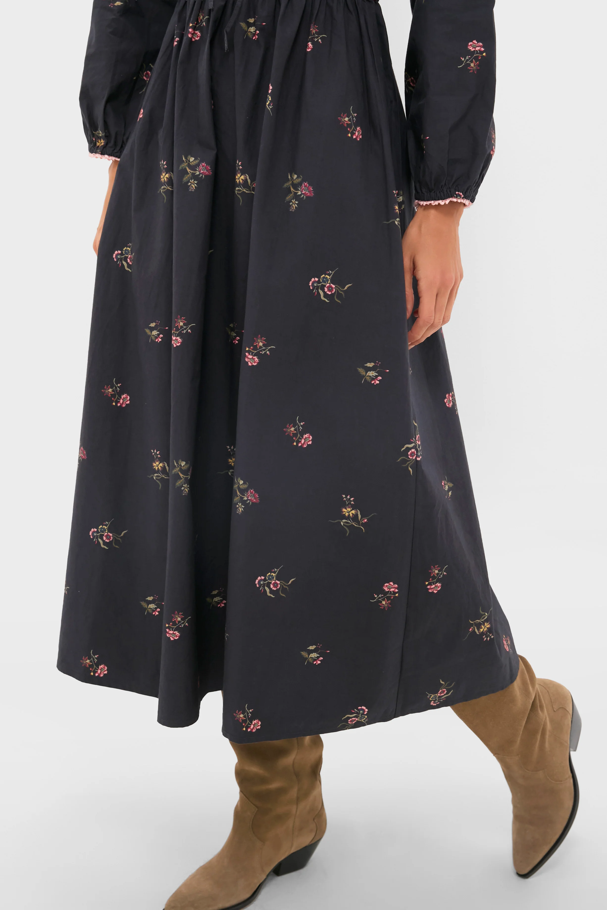 Noir Fleur Eloise Midi Dress - Image 6