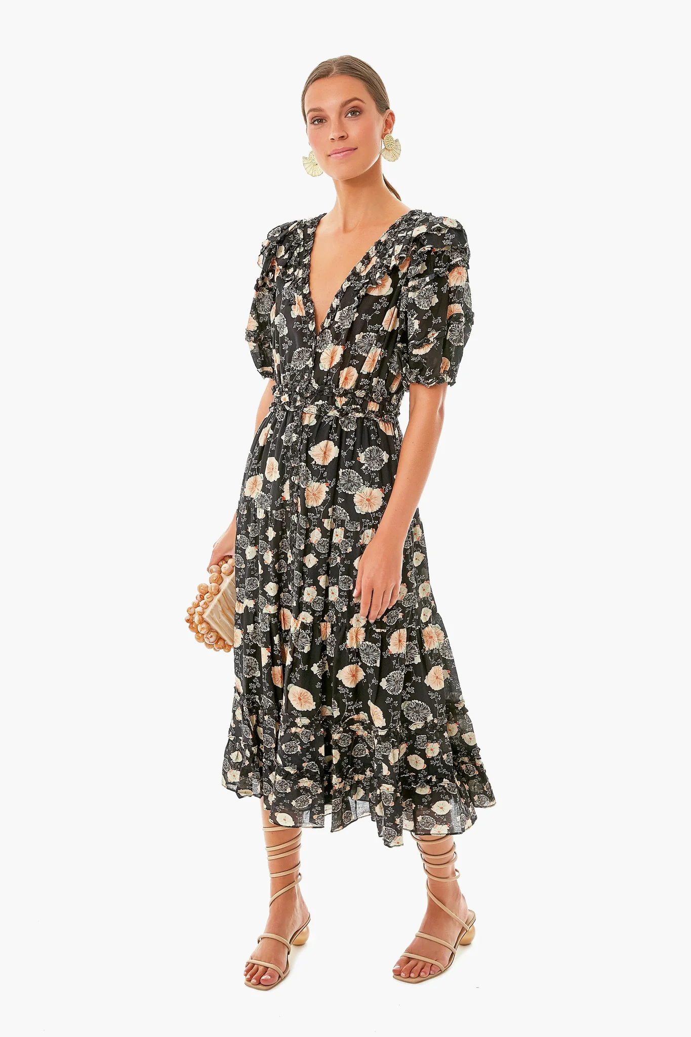 Noir Floral Irvette Dress - Image 2