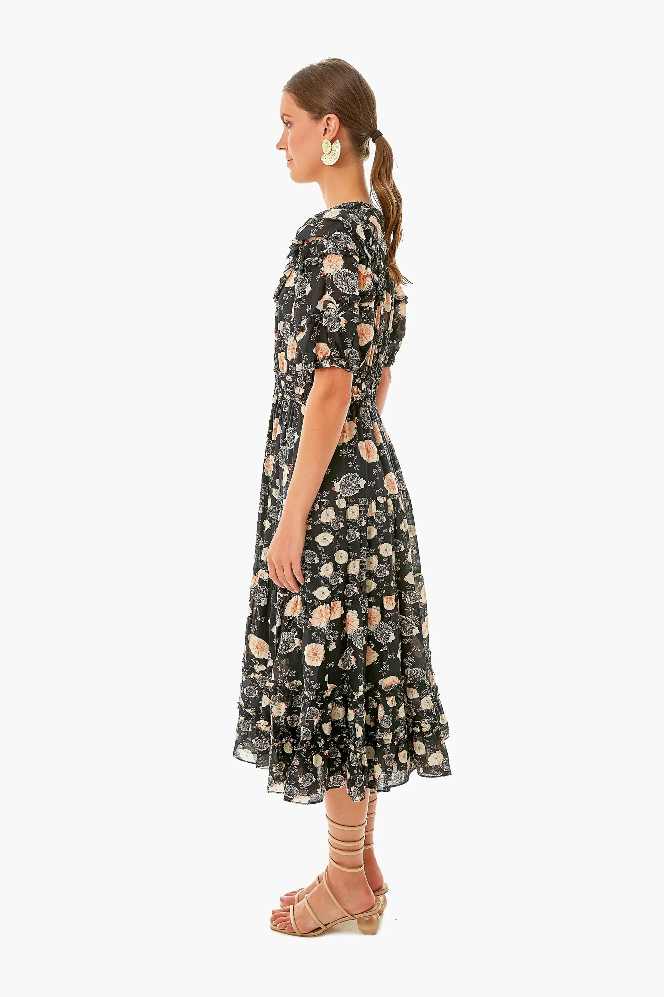 Noir Floral Irvette Dress - Image 3