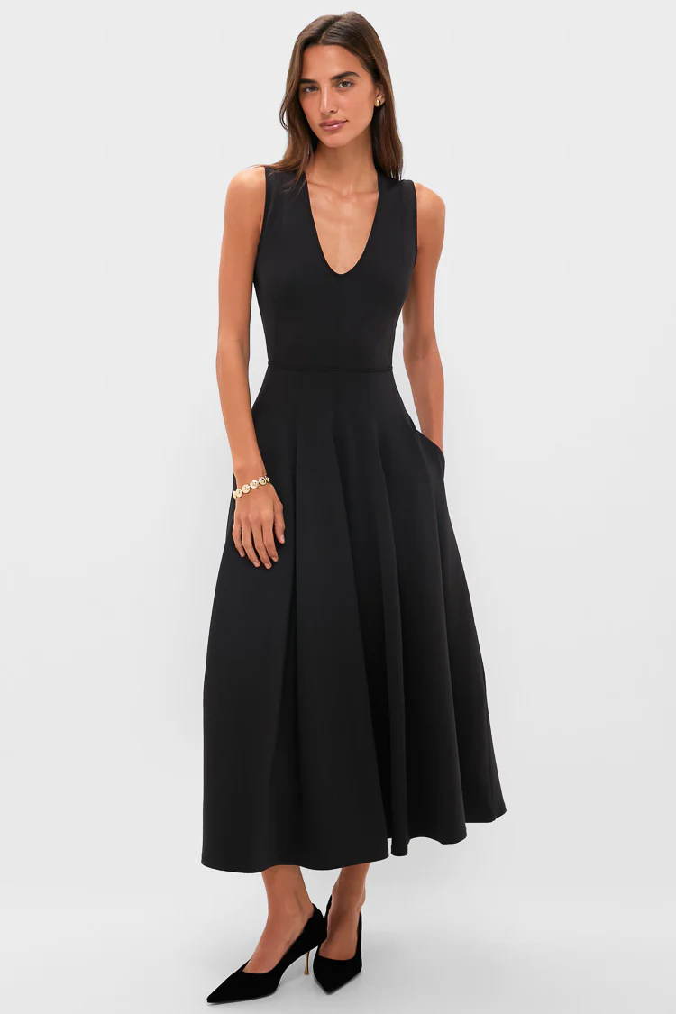 Noir Miri U-Neck Sleeveless Dress