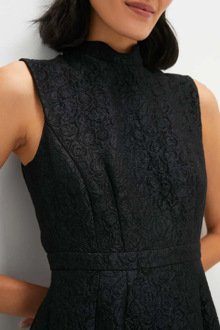 Noir Rose Flora Midi Dress - Image 2