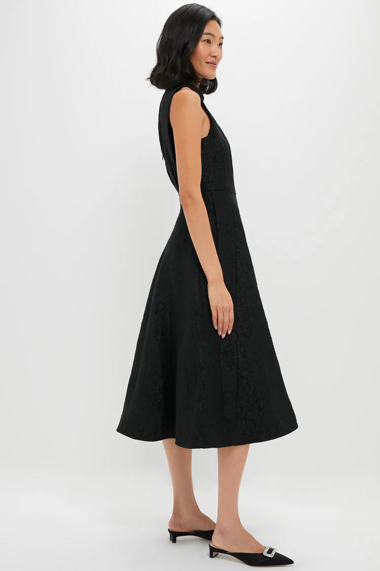 Noir Rose Flora Midi Dress - Image 3