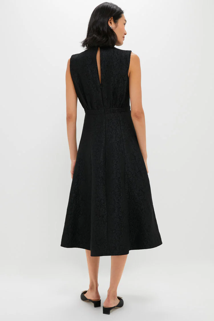 Noir Rose Flora Midi Dress - Image 4