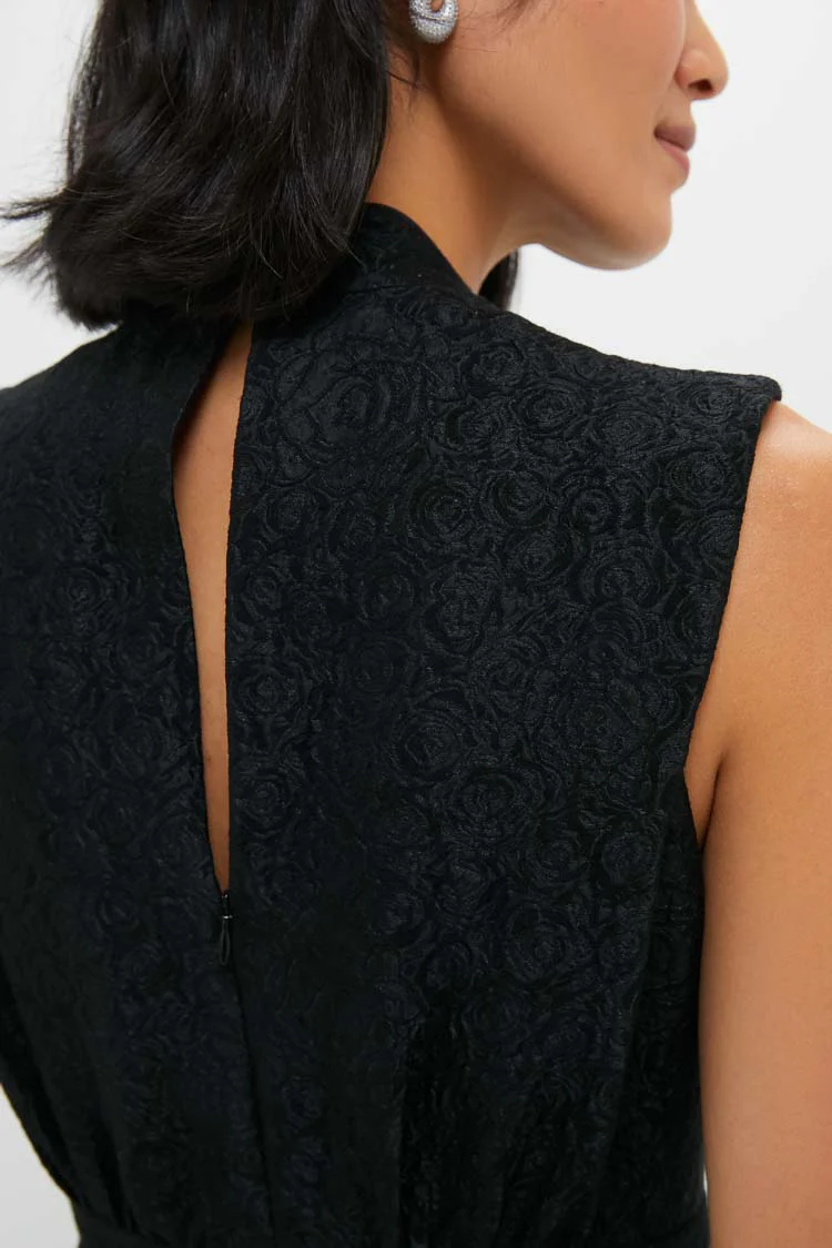 Noir Rose Flora Midi Dress - Image 5