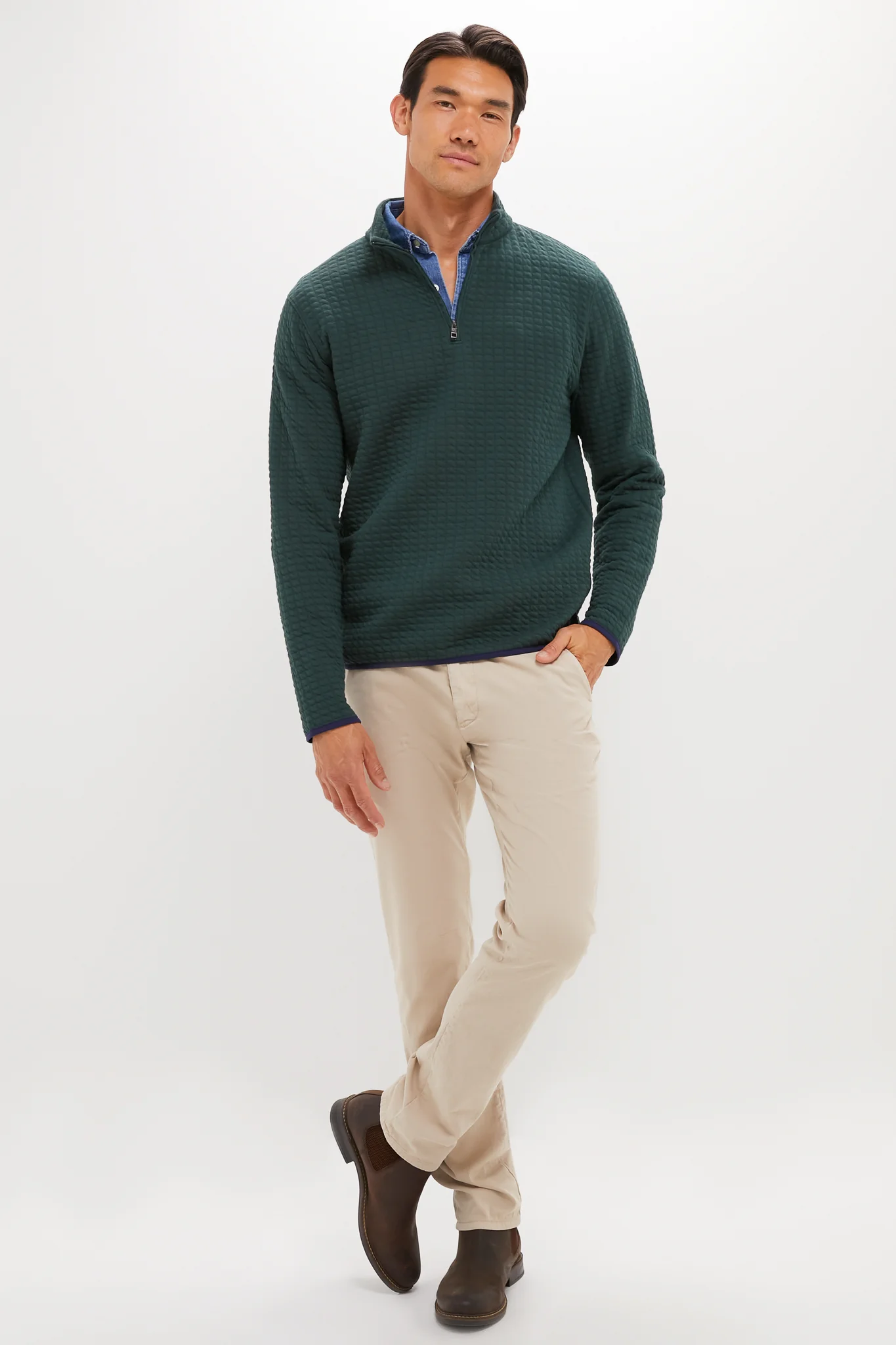 Nordic Pine Quad Quilted Quarter Zip - Image 2