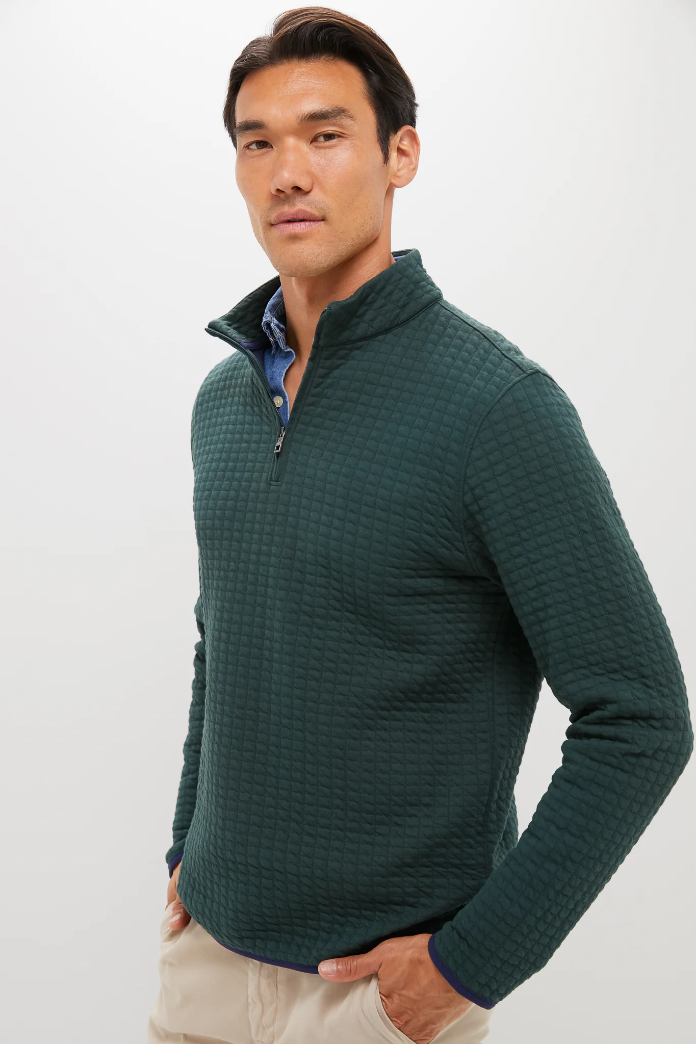 Nordic Pine Quad Quilted Quarter Zip - Image 3