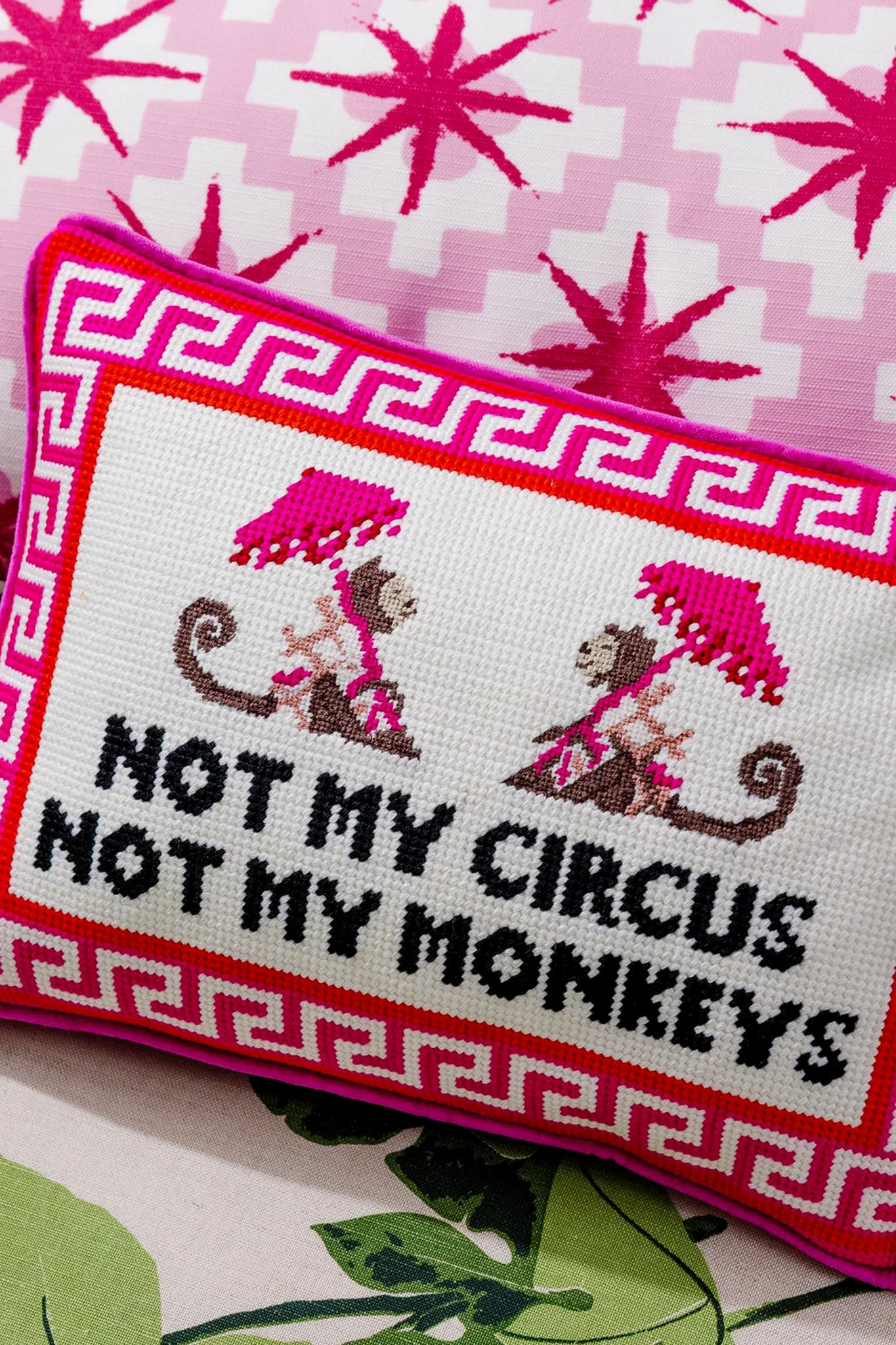 Not My Circus Needlepoint Pillow - Image 3