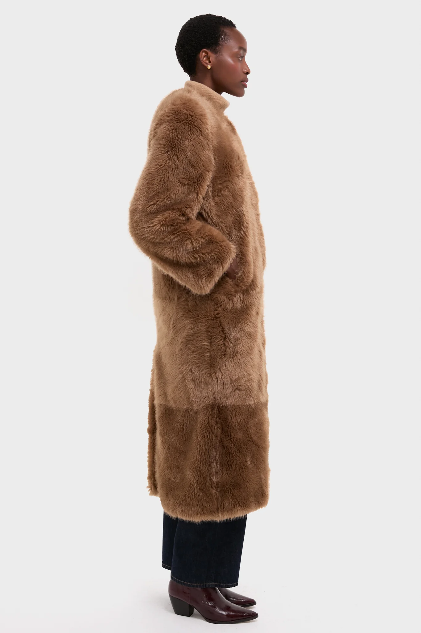 Nougat Faux Fur Hilma Coat - Image 4