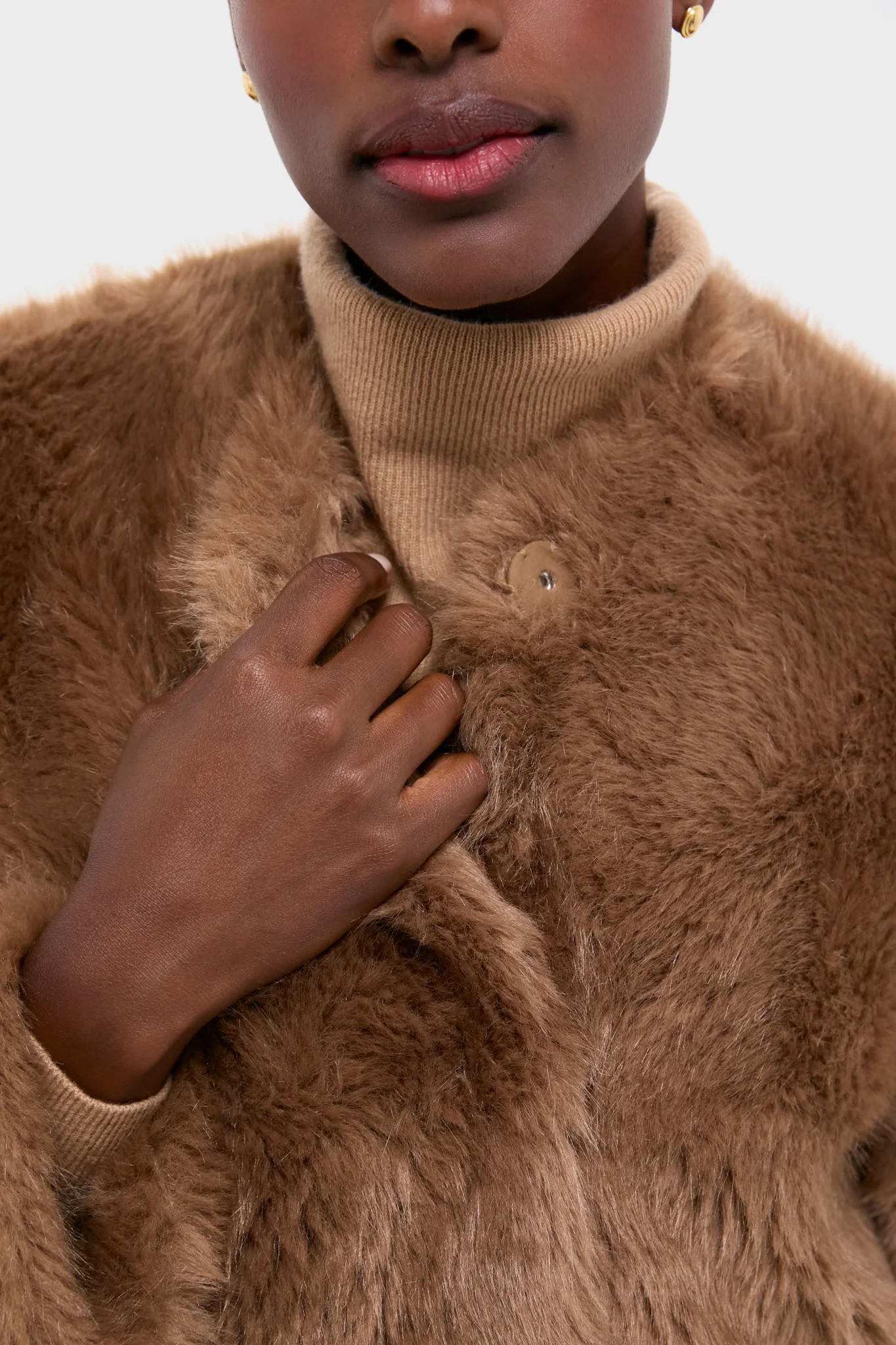 Nougat Faux Fur Hilma Coat - Image 5