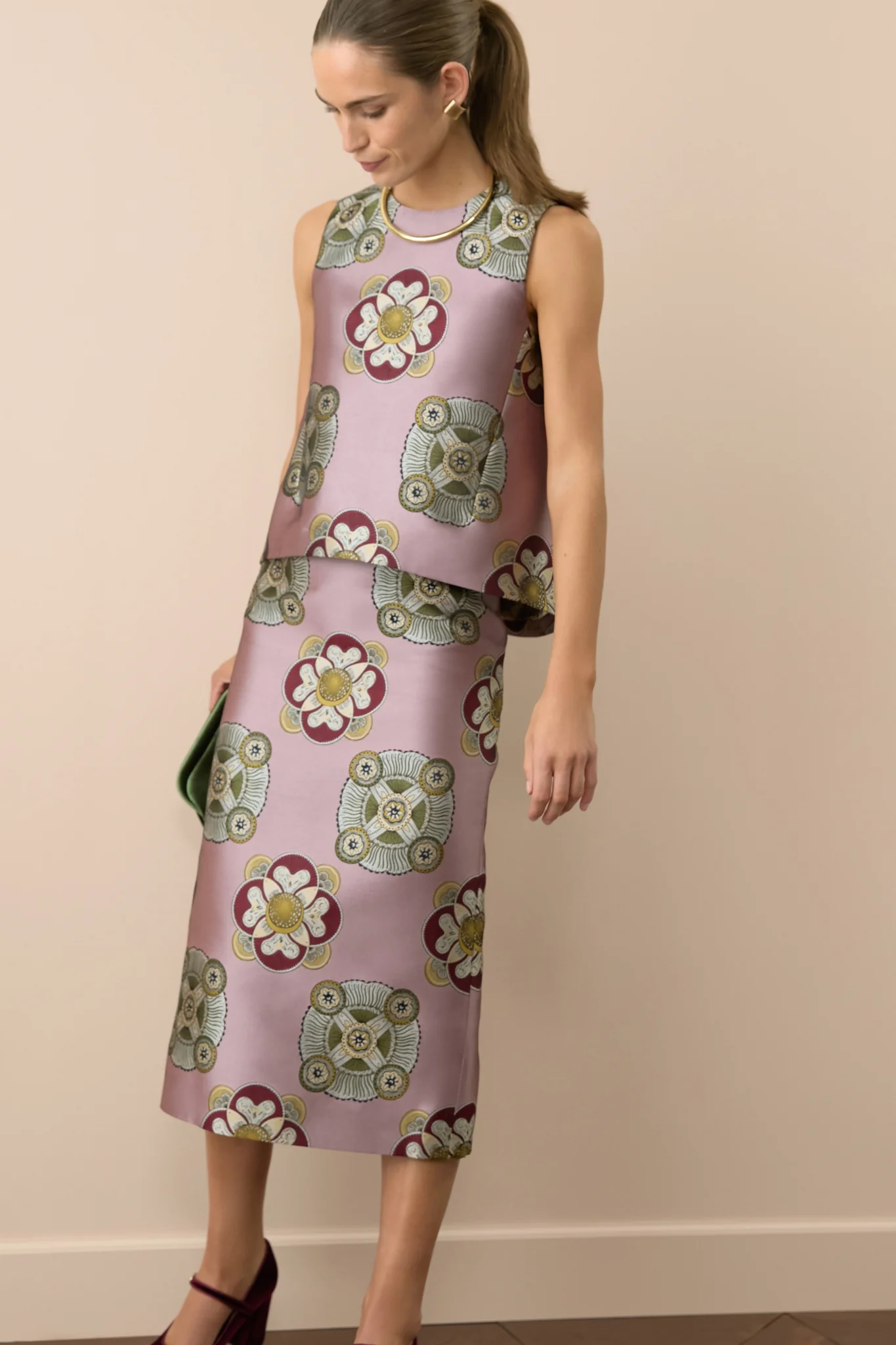 Nucleus Pink Pencil Skirt - Image 2