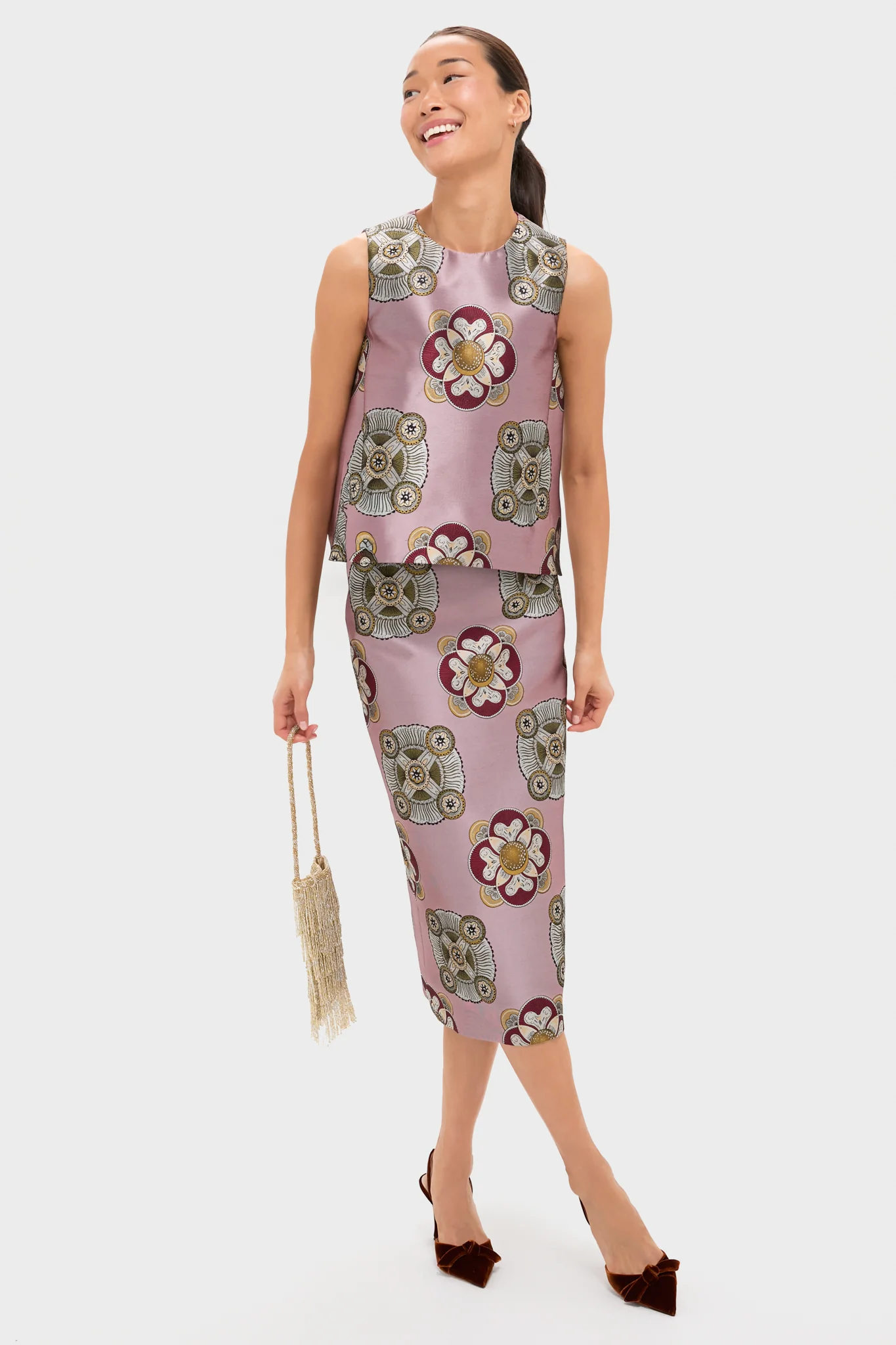 Nucleus Pink Pencil Skirt - Image 3