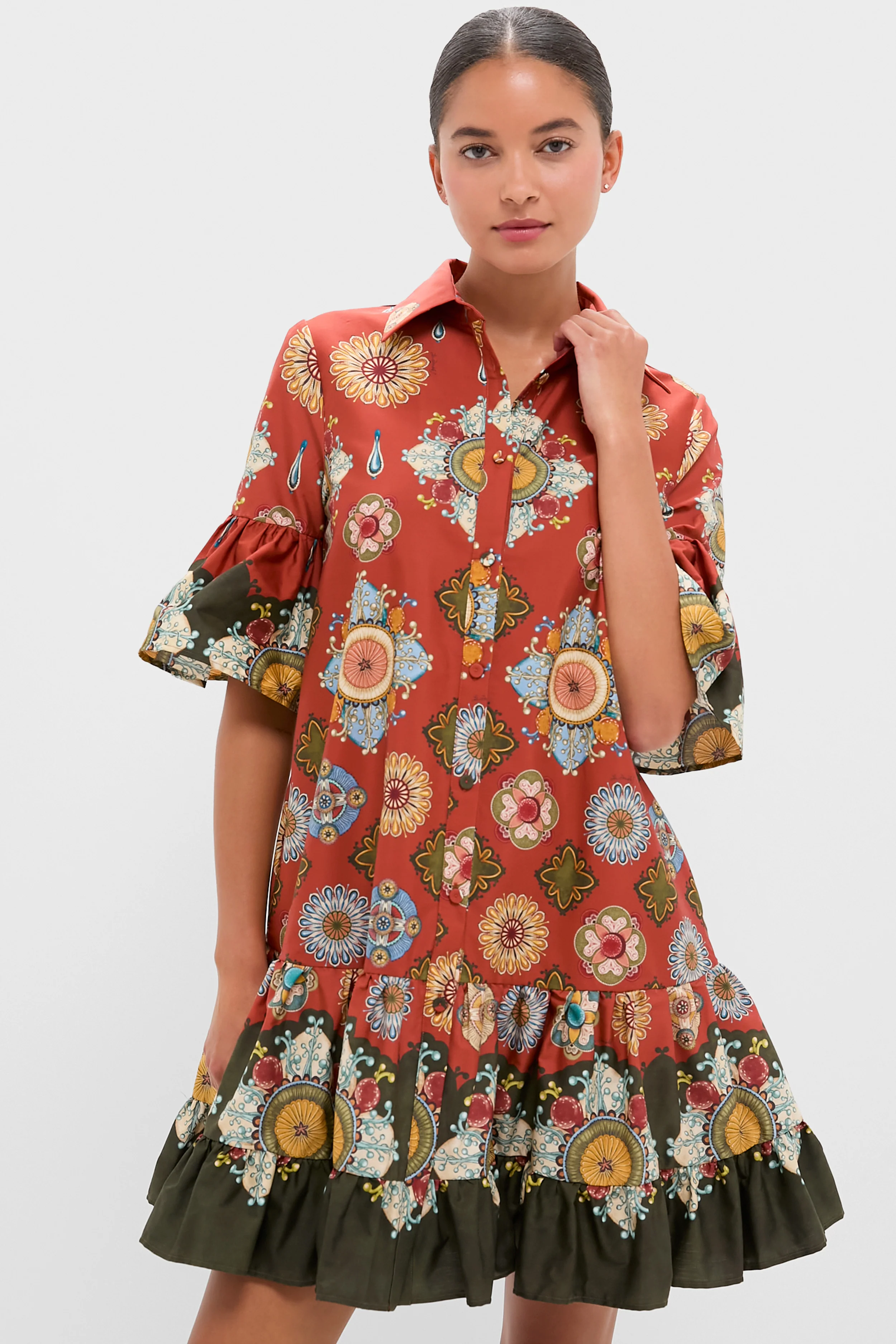 Nucleus Rust Placee Choux Dress