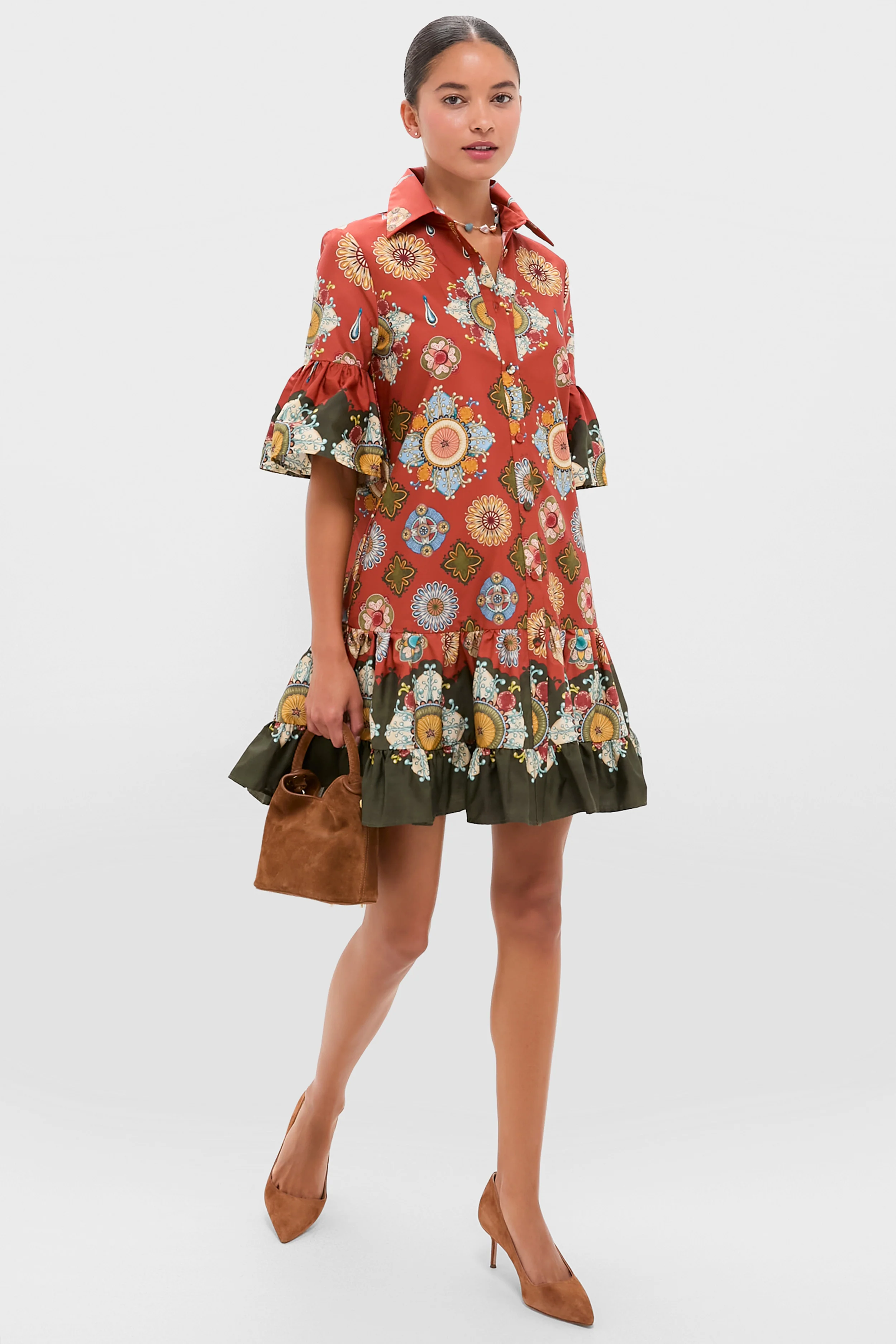 Nucleus Rust Placee Choux Dress - Image 2