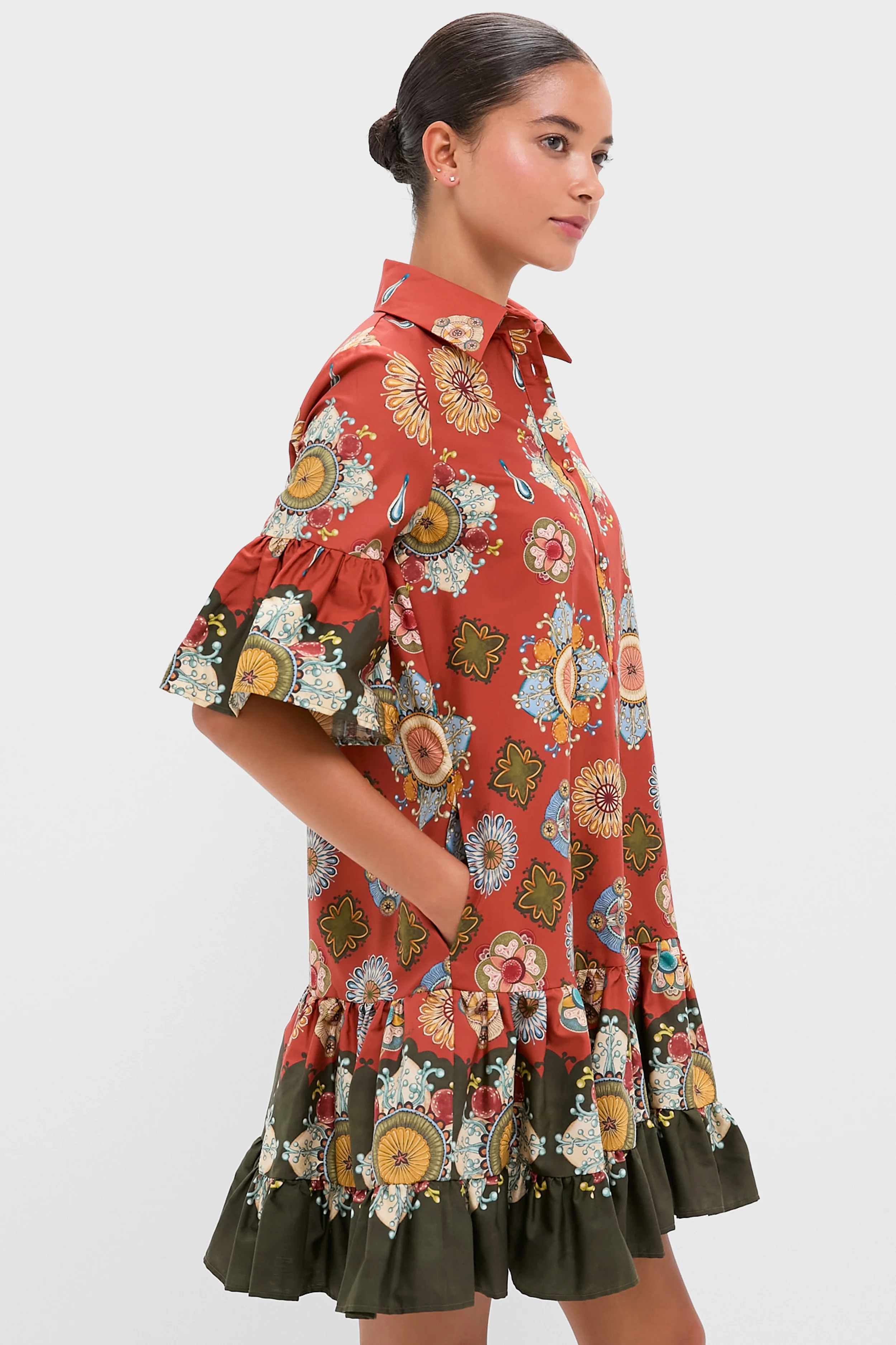 Nucleus Rust Placee Choux Dress - Image 3