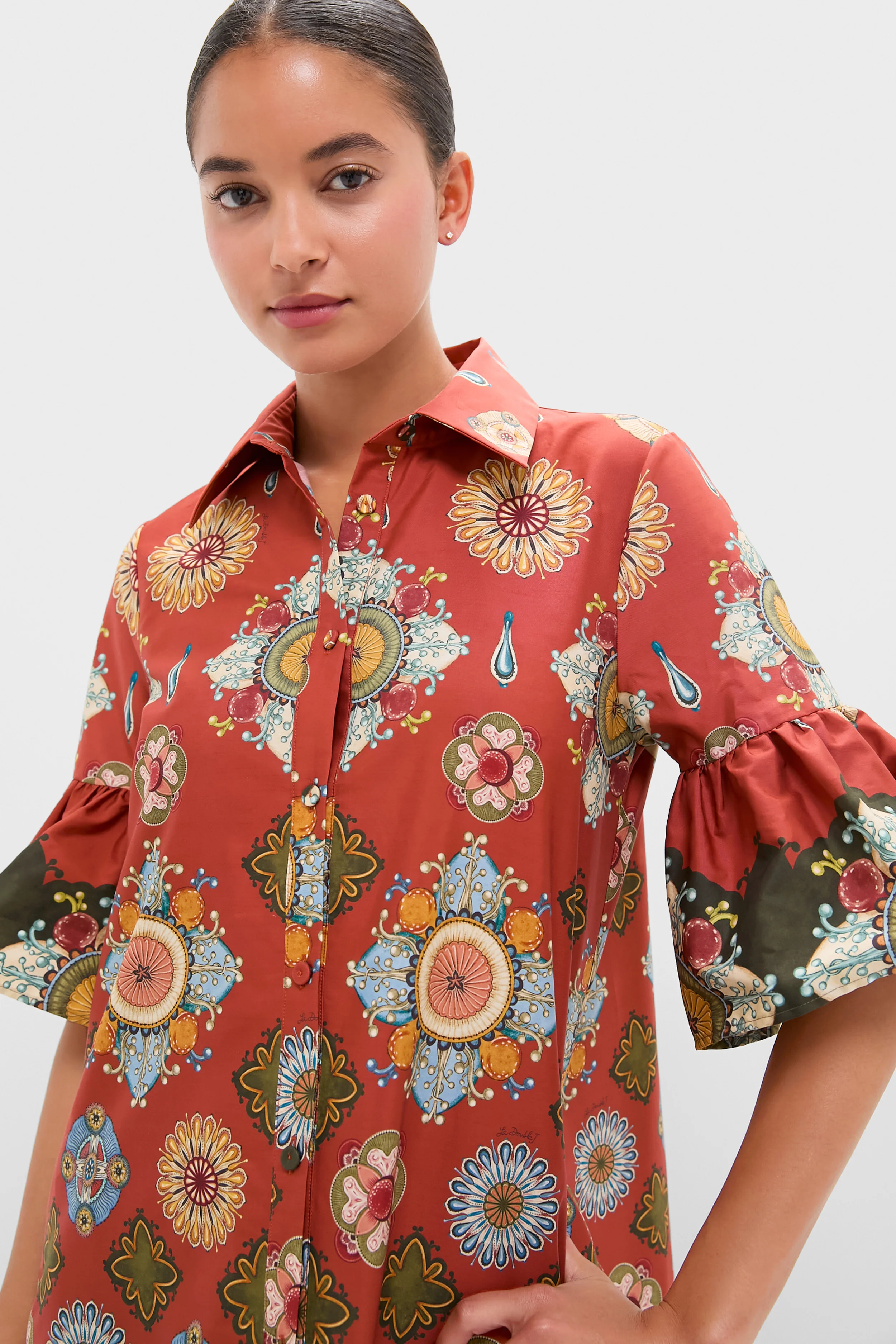 Nucleus Rust Placee Choux Dress - Image 5