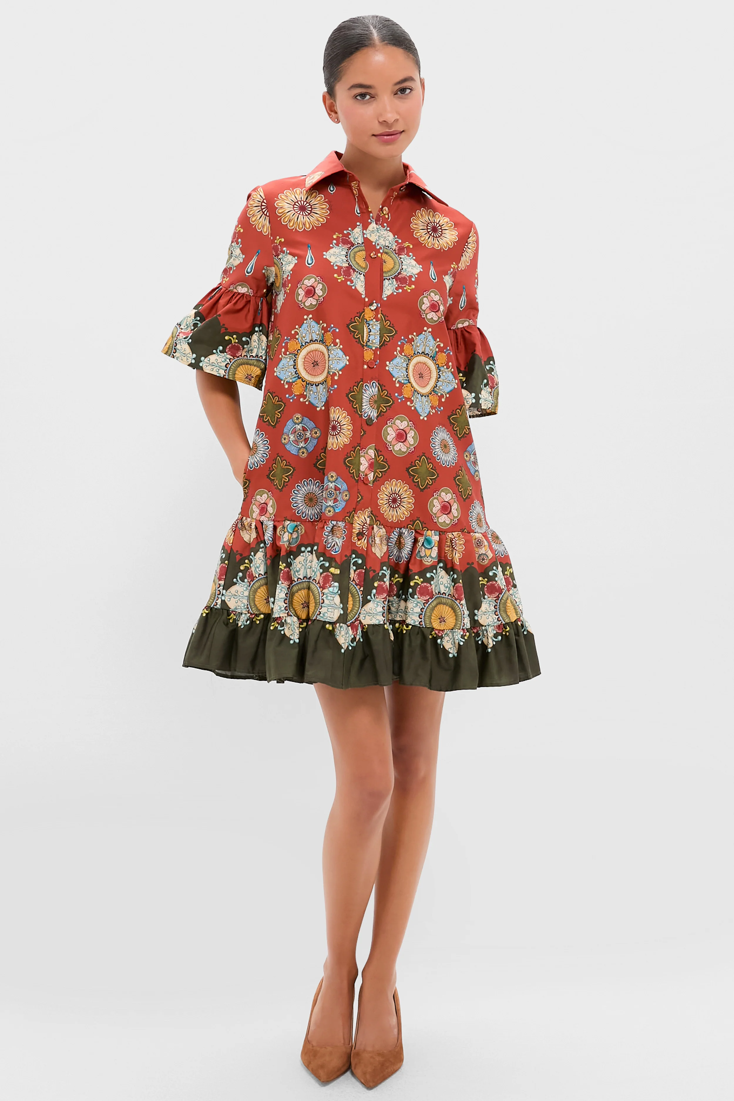 Nucleus Rust Placee Choux Dress - Image 6