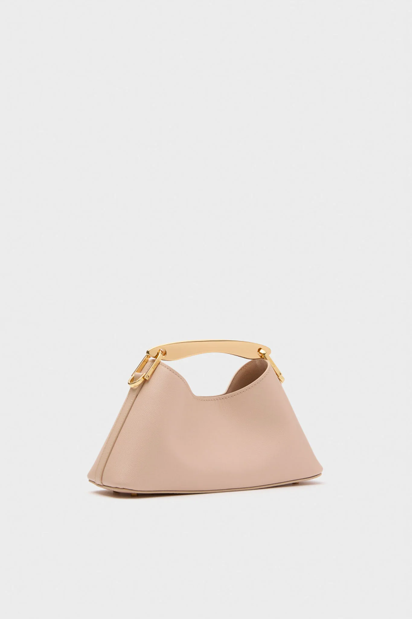 Nude Leather Mini Boomerang Caviar Bag - Image 5