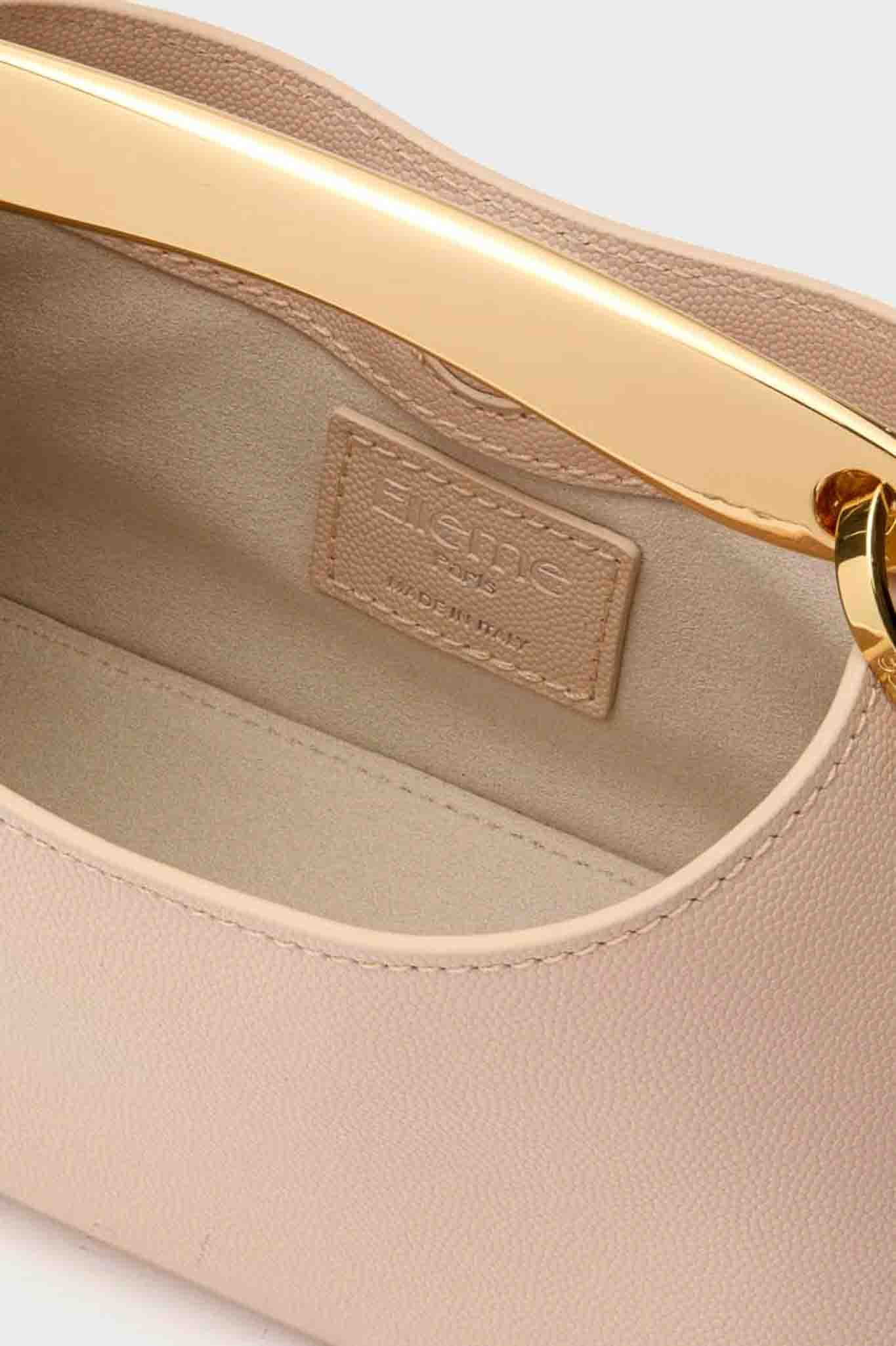 Nude Leather Mini Boomerang Caviar Bag - Image 6