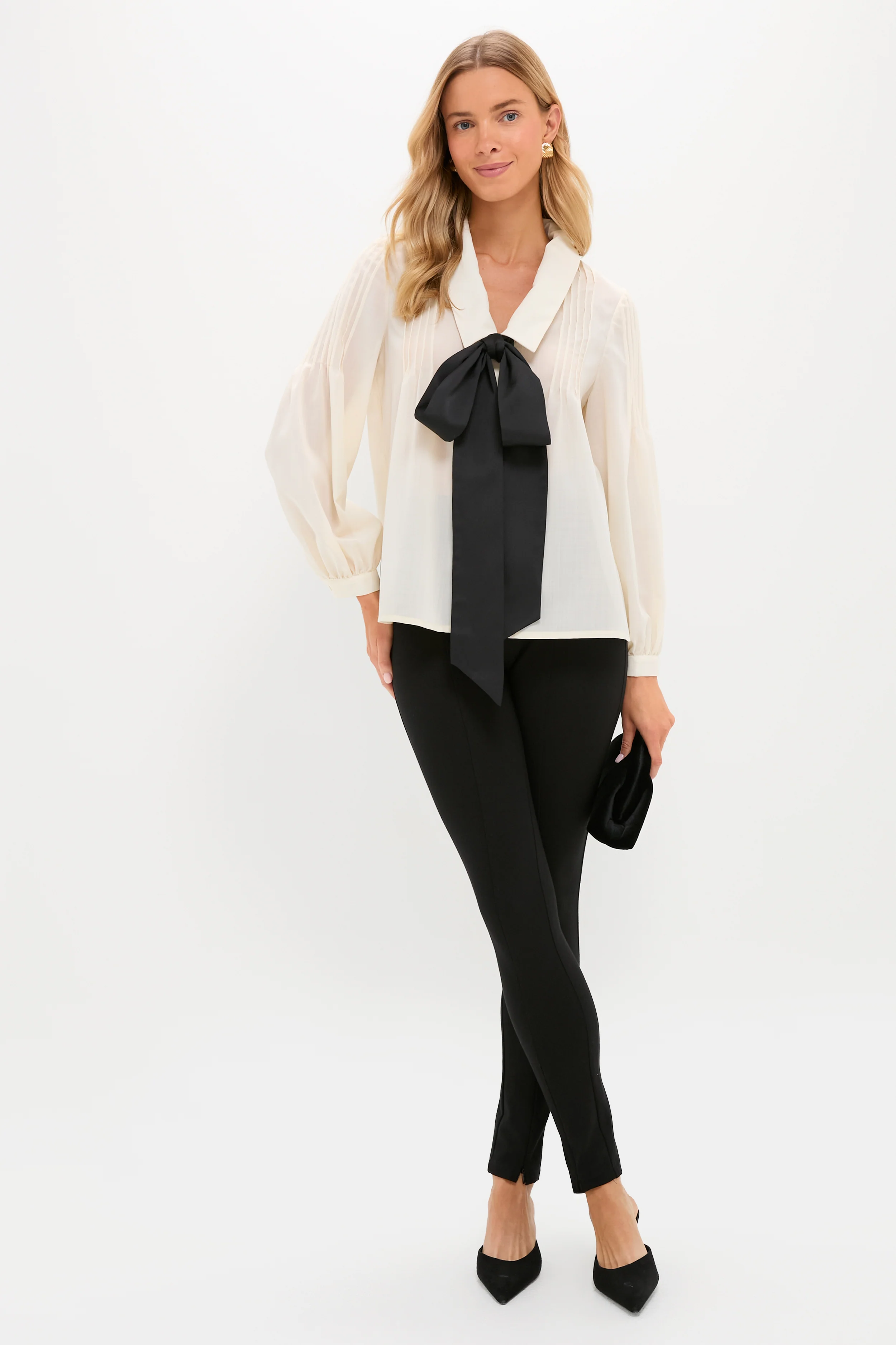 Sheer Bow Bessie Blouse - Image 2