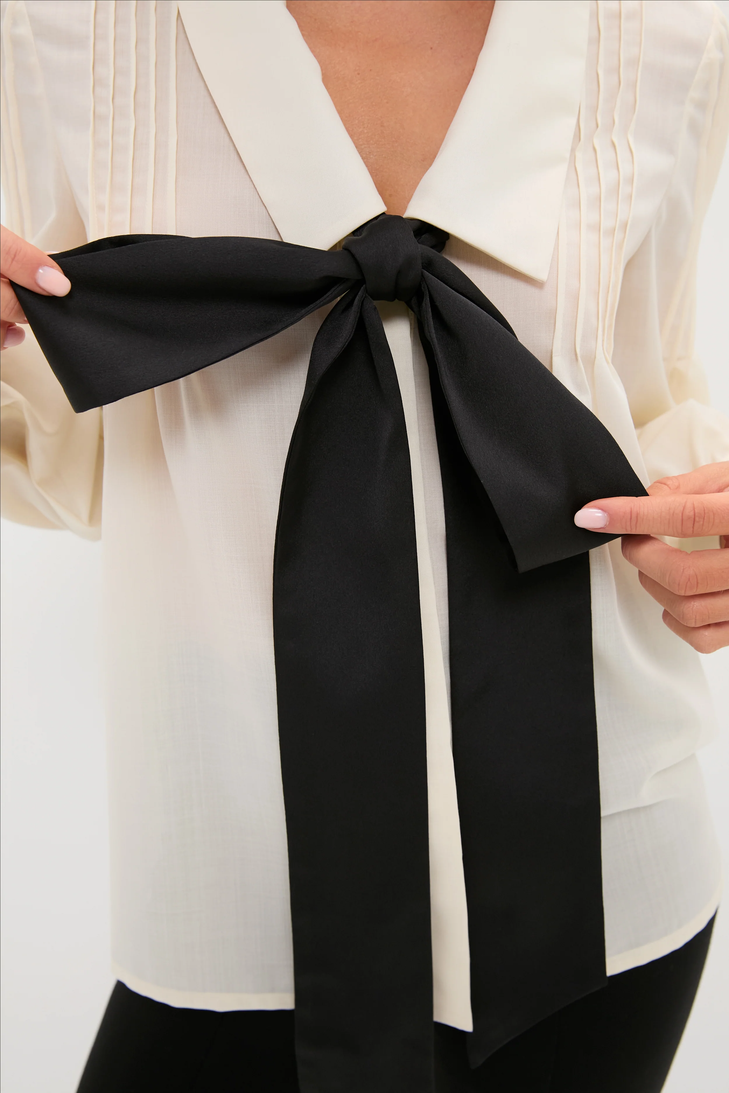 Sheer Bow Bessie Blouse - Image 5