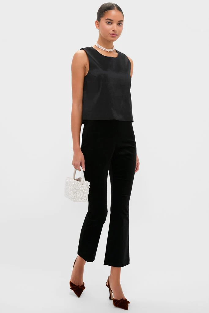 Black Taffeta Keating Top - Image 2