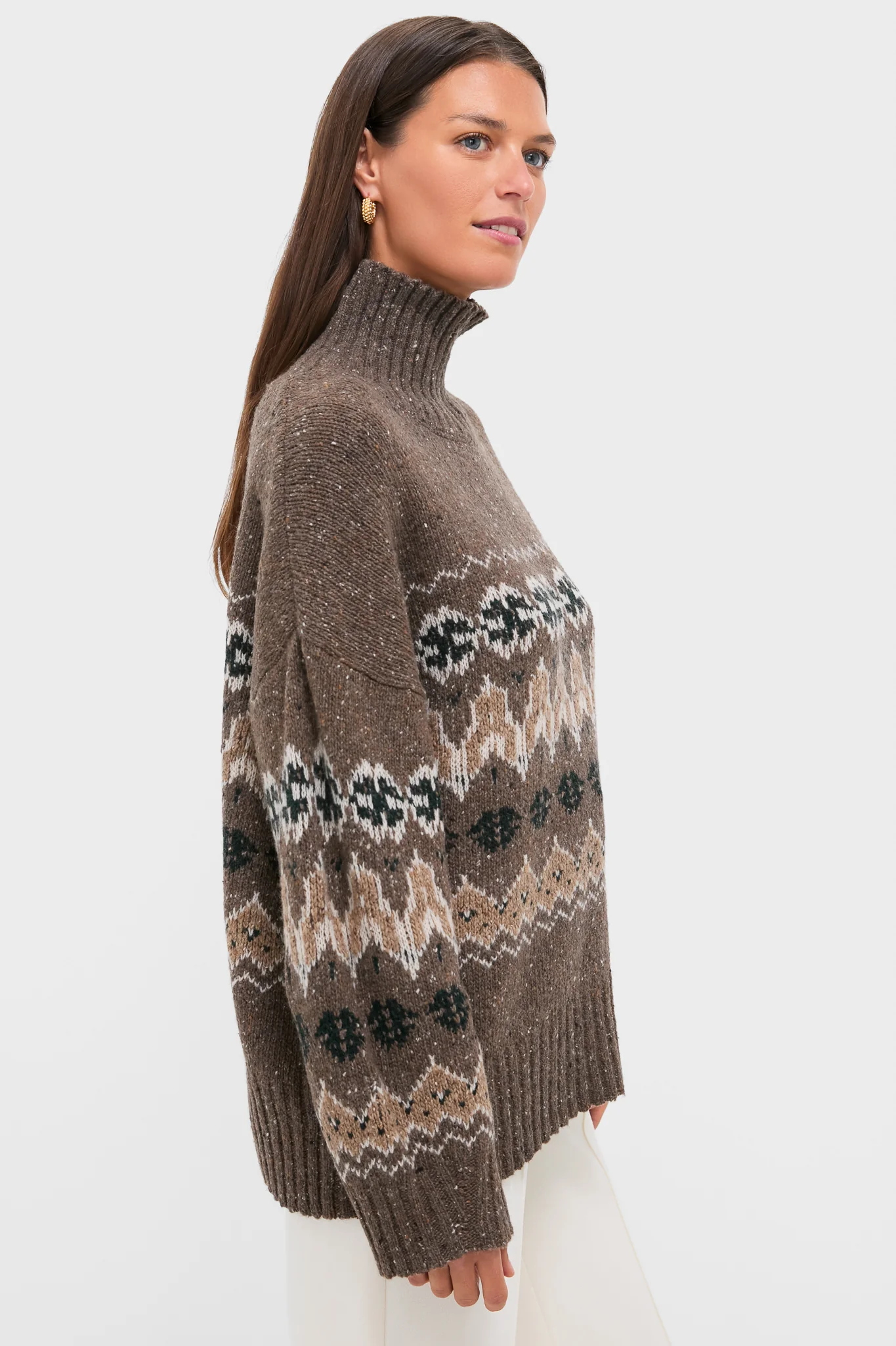 Oak Moss Fairisle Cecie Sweater - Image 3
