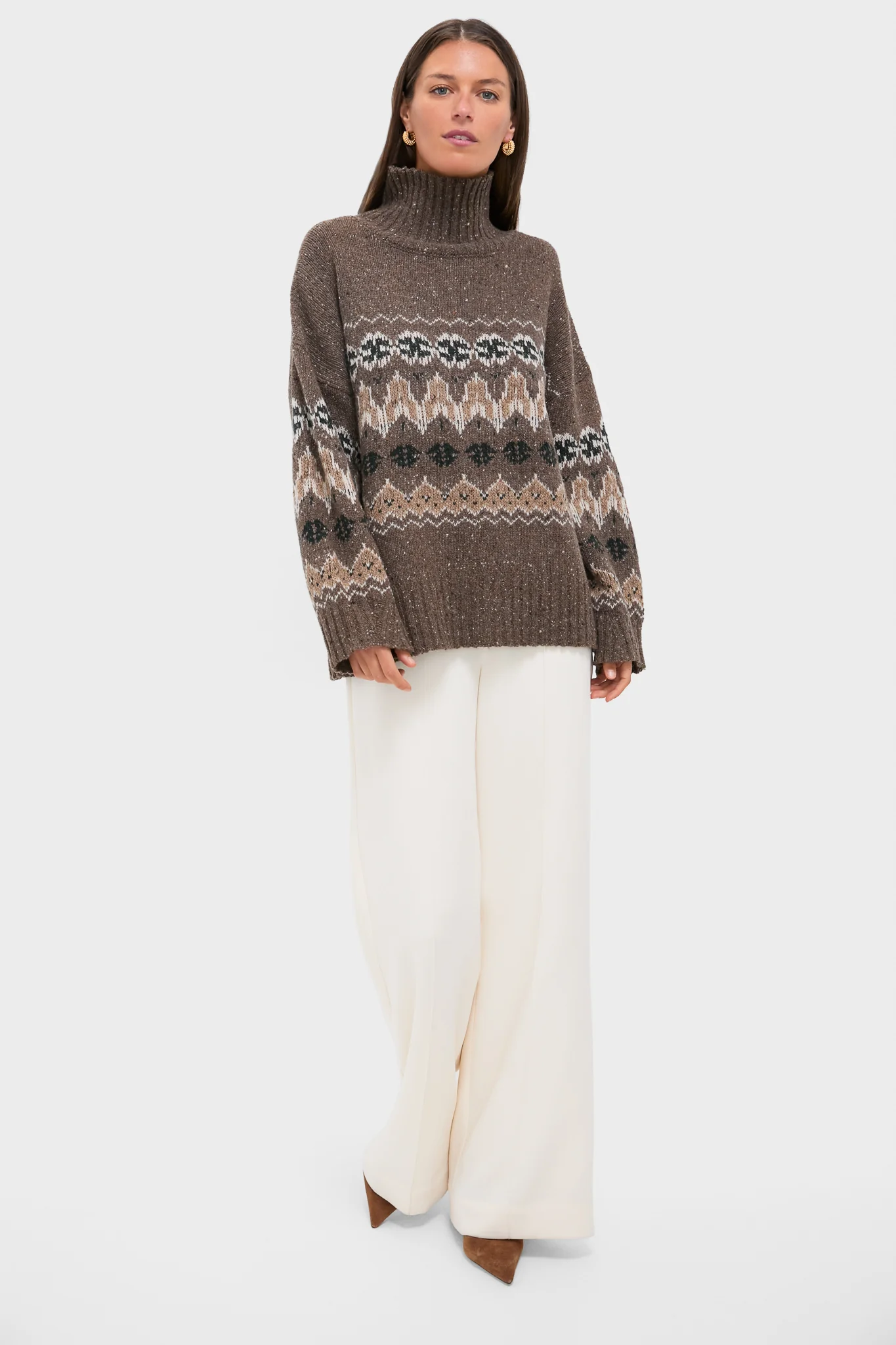Oak Moss Fairisle Cecie Sweater - Image 6