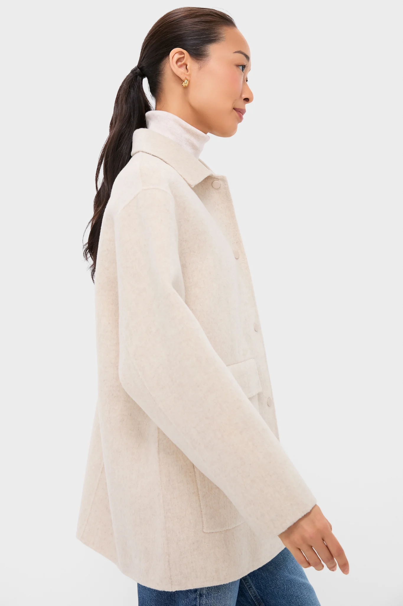 Oat Levi Wool Coat - Image 3
