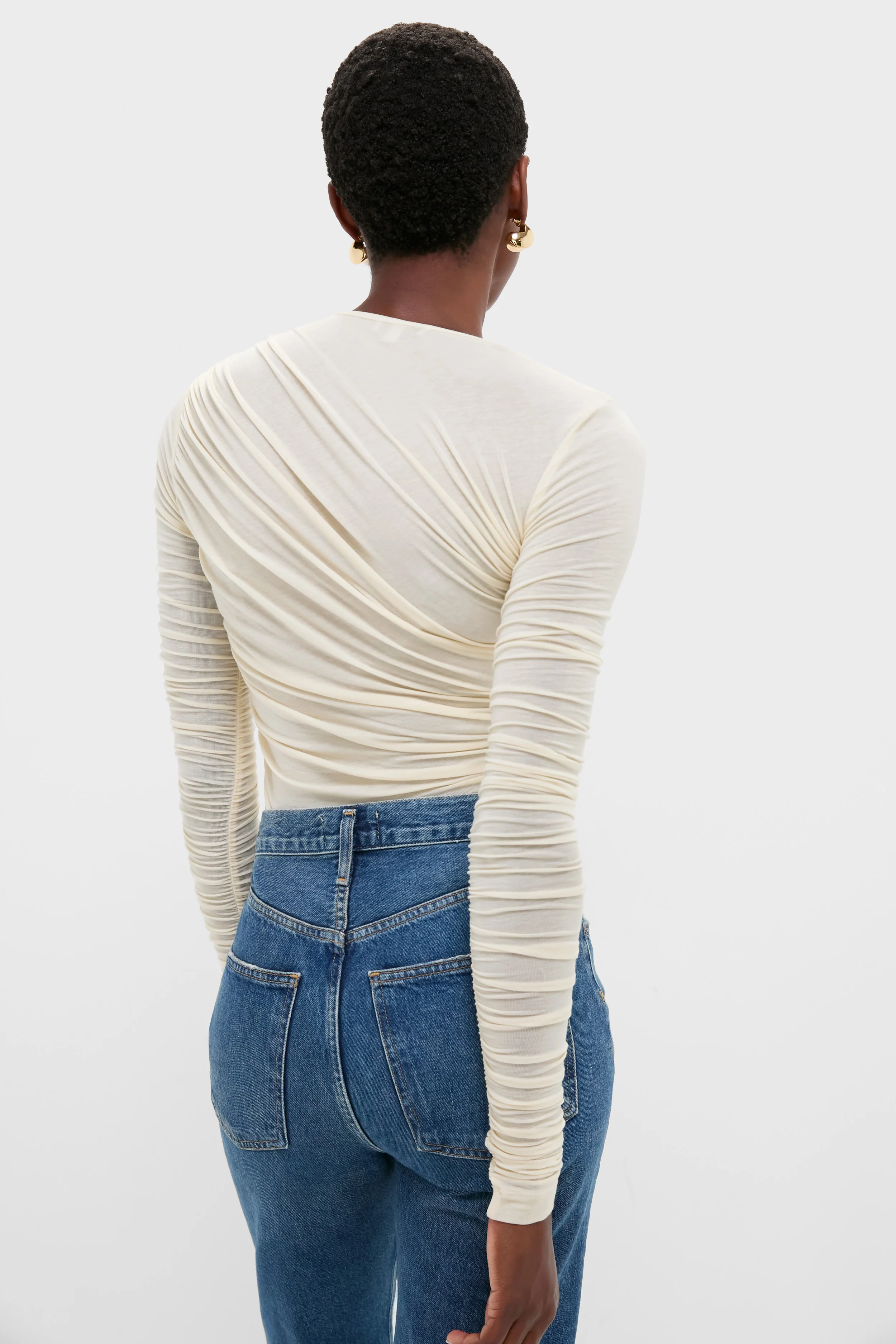 Oat Milk Tania Twist Tee - Image 4