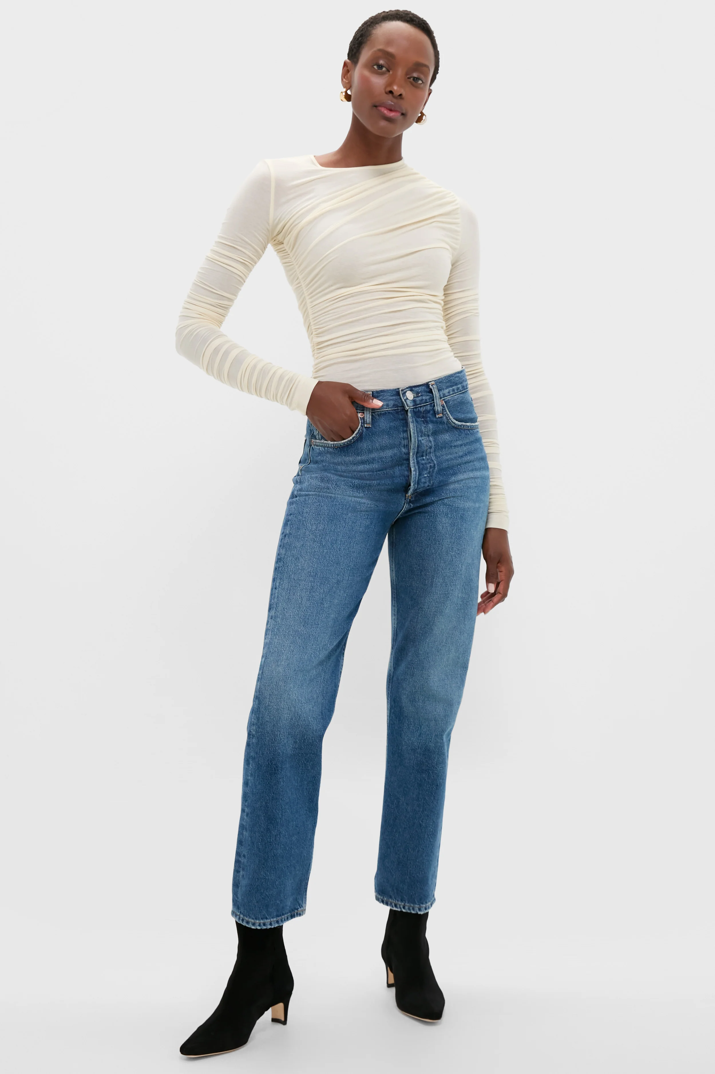 Oat Milk Tania Twist Tee - Image 6