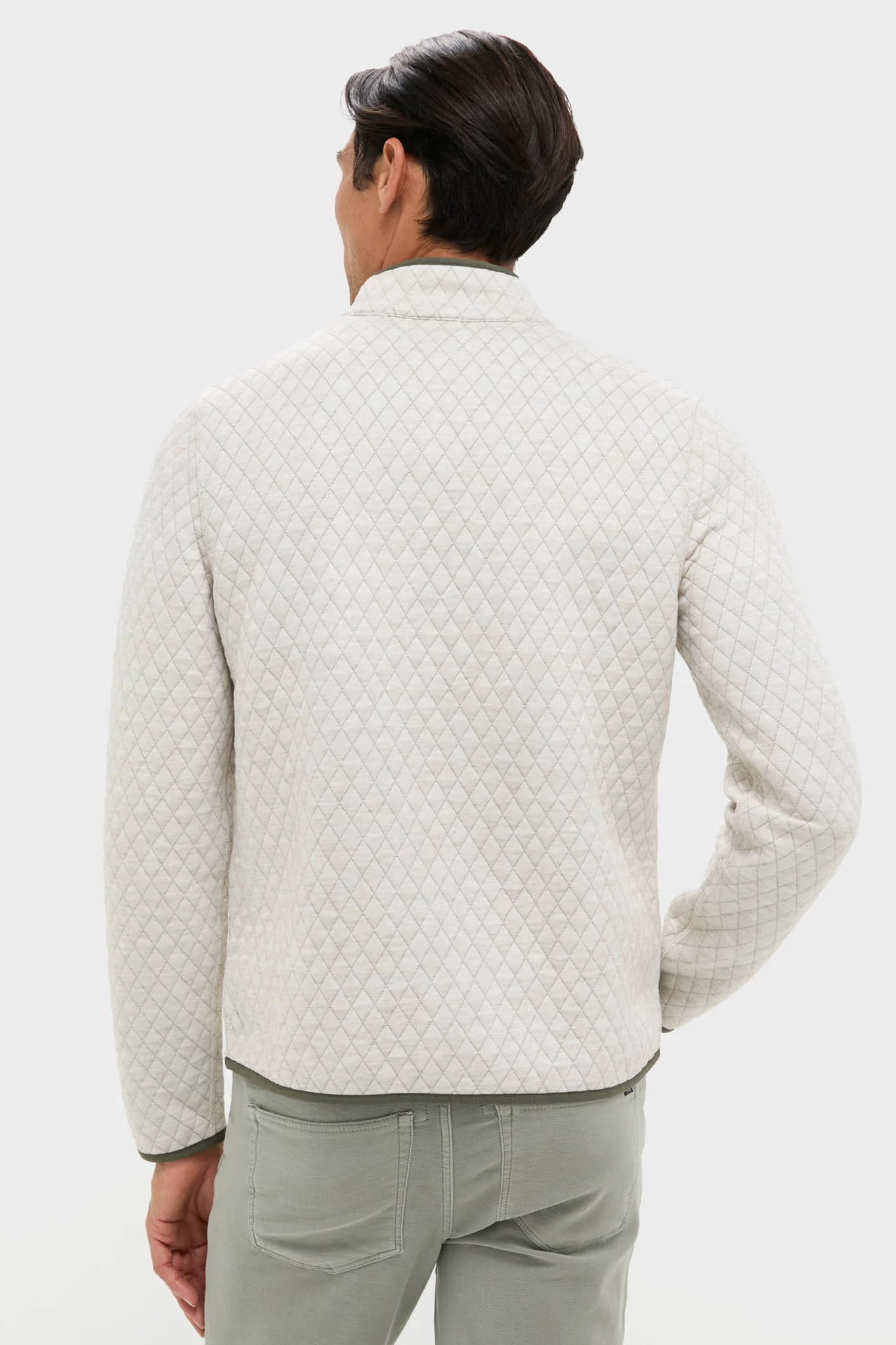Oatmeal Olive Corbet Reversible Pullover - Image 5