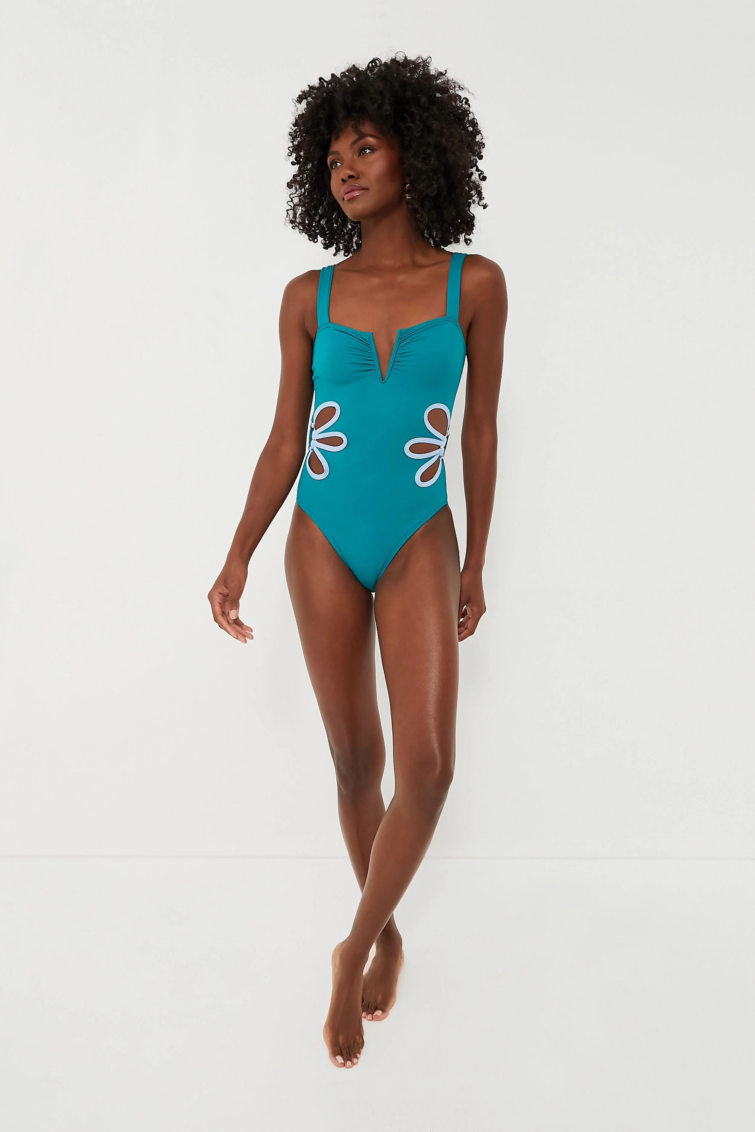 Exclusive Ocean and Blue Flora One Piece - Image 2