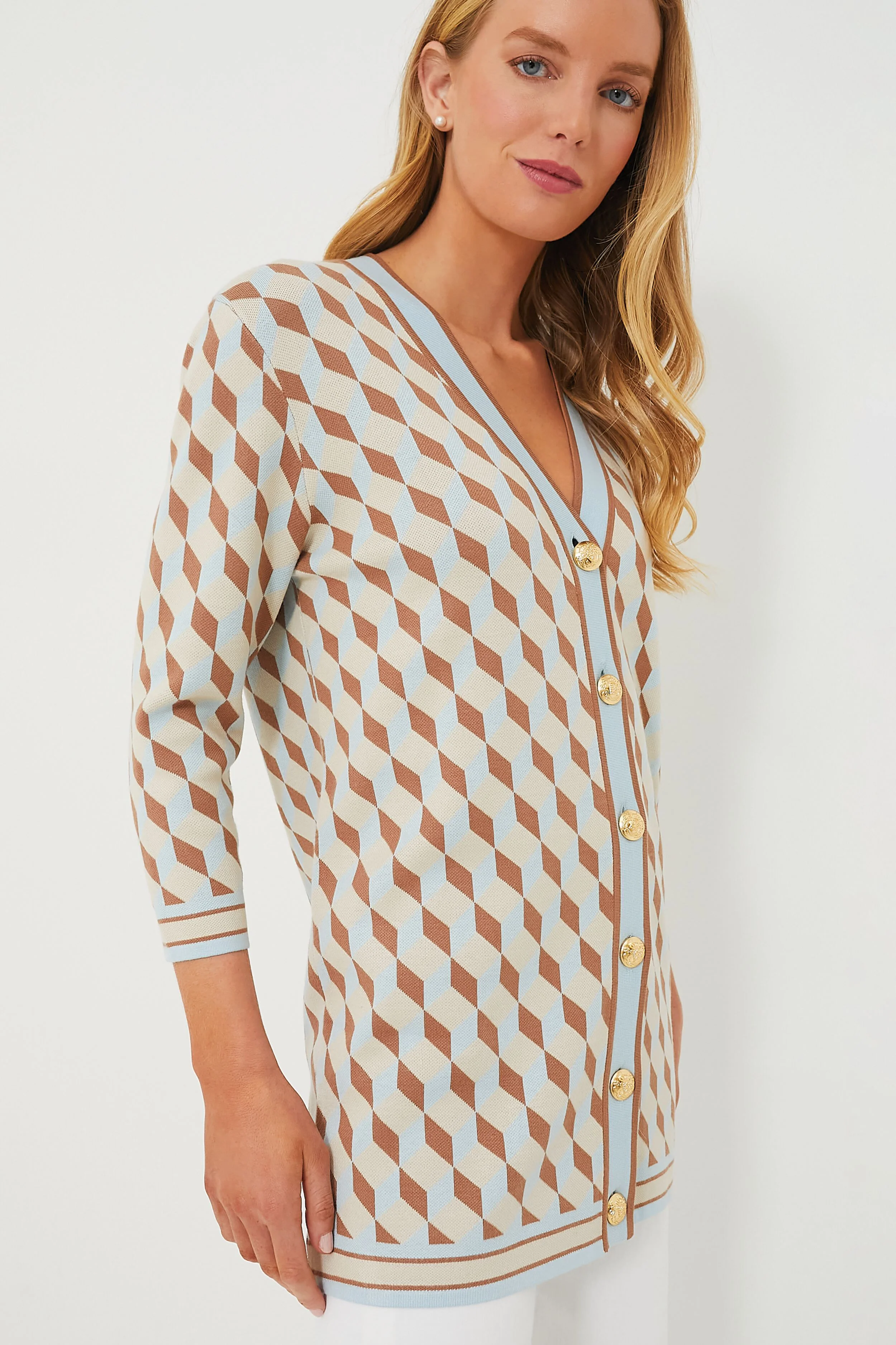Ocean Spray Knit Geo Liv Cardigan - Image 3