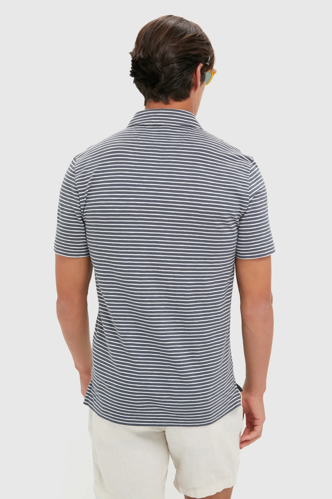 Ocean Stone Stripe Sunwashed Tee Shirt Polo - Image 5