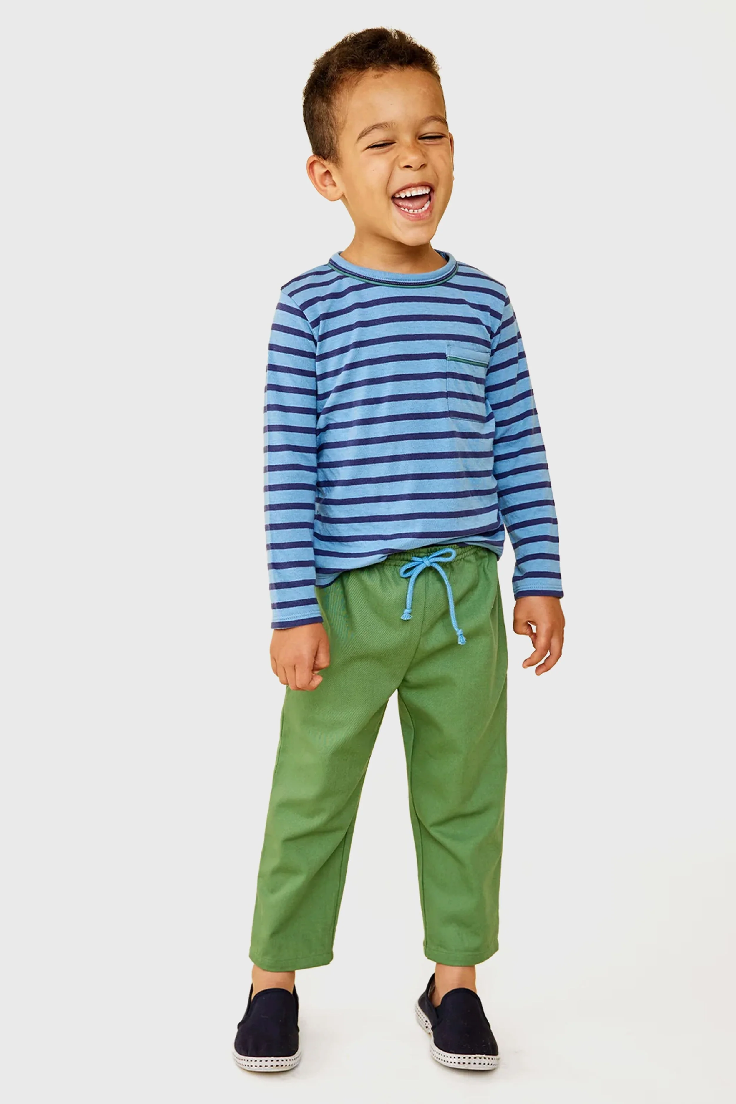 Ocean Stripe Edward T-Shirt - Image 2